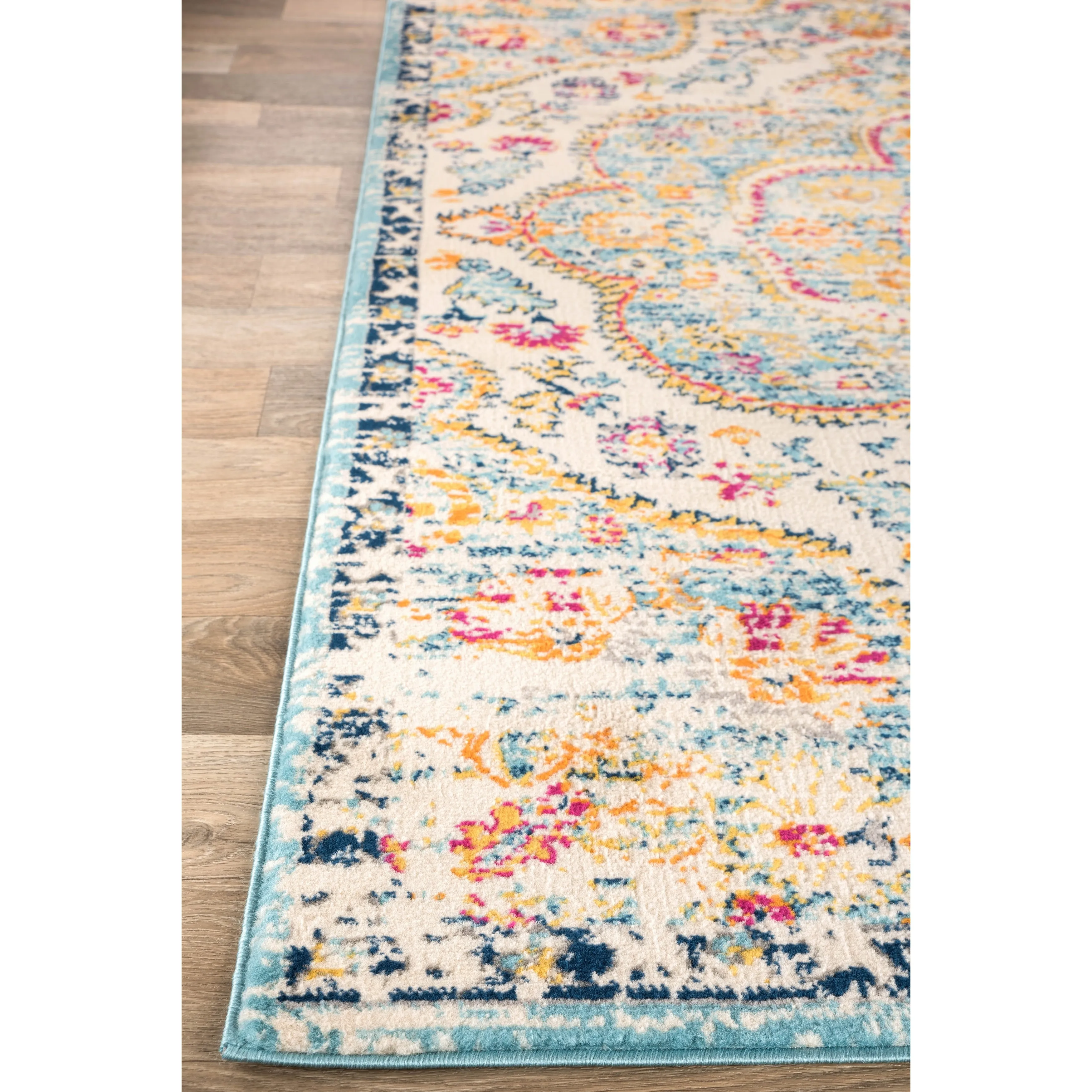 The Curated Nomad Sunset Distressed Vintage Bohemian Rug