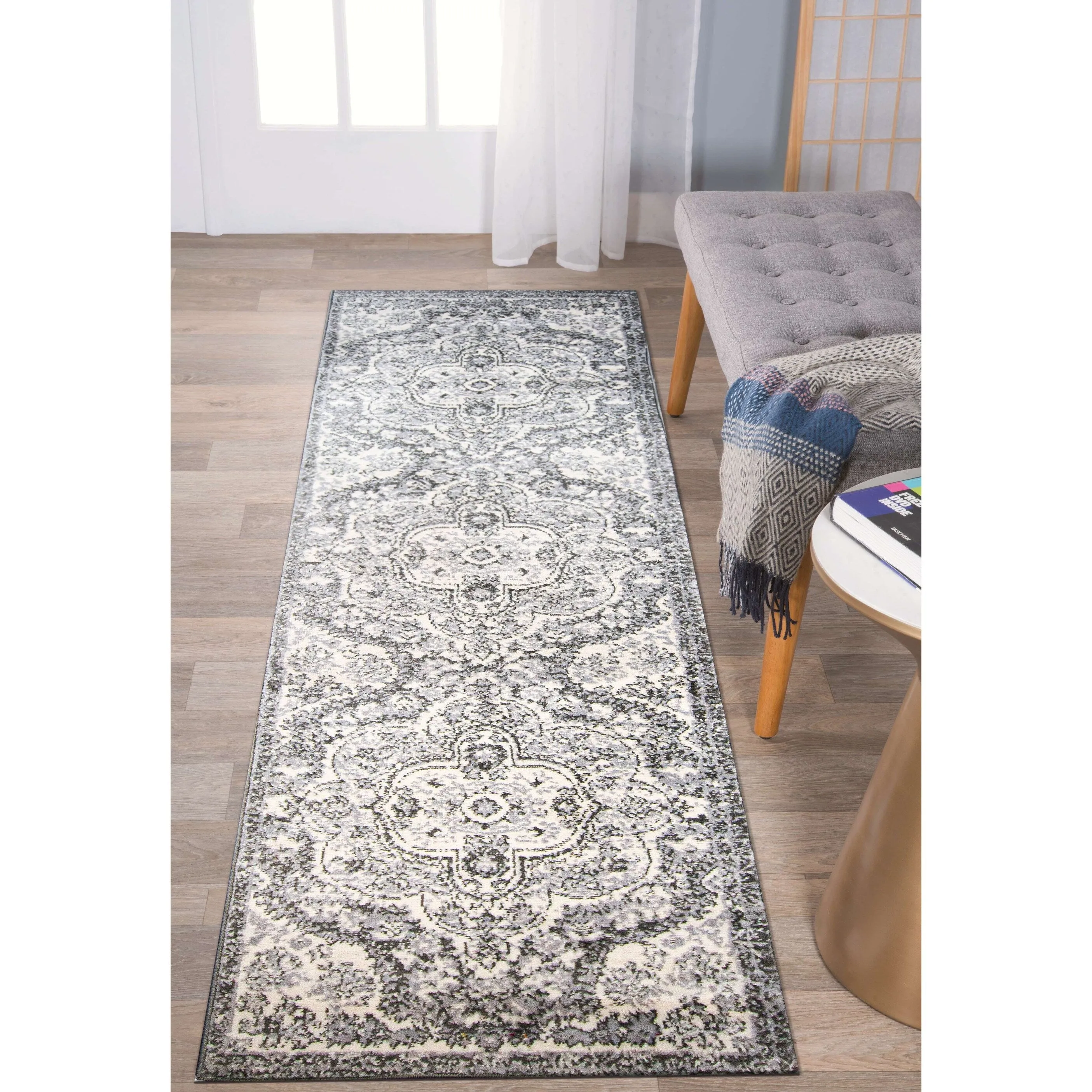 The Curated Nomad Sunset Distressed Vintage Bohemian Rug