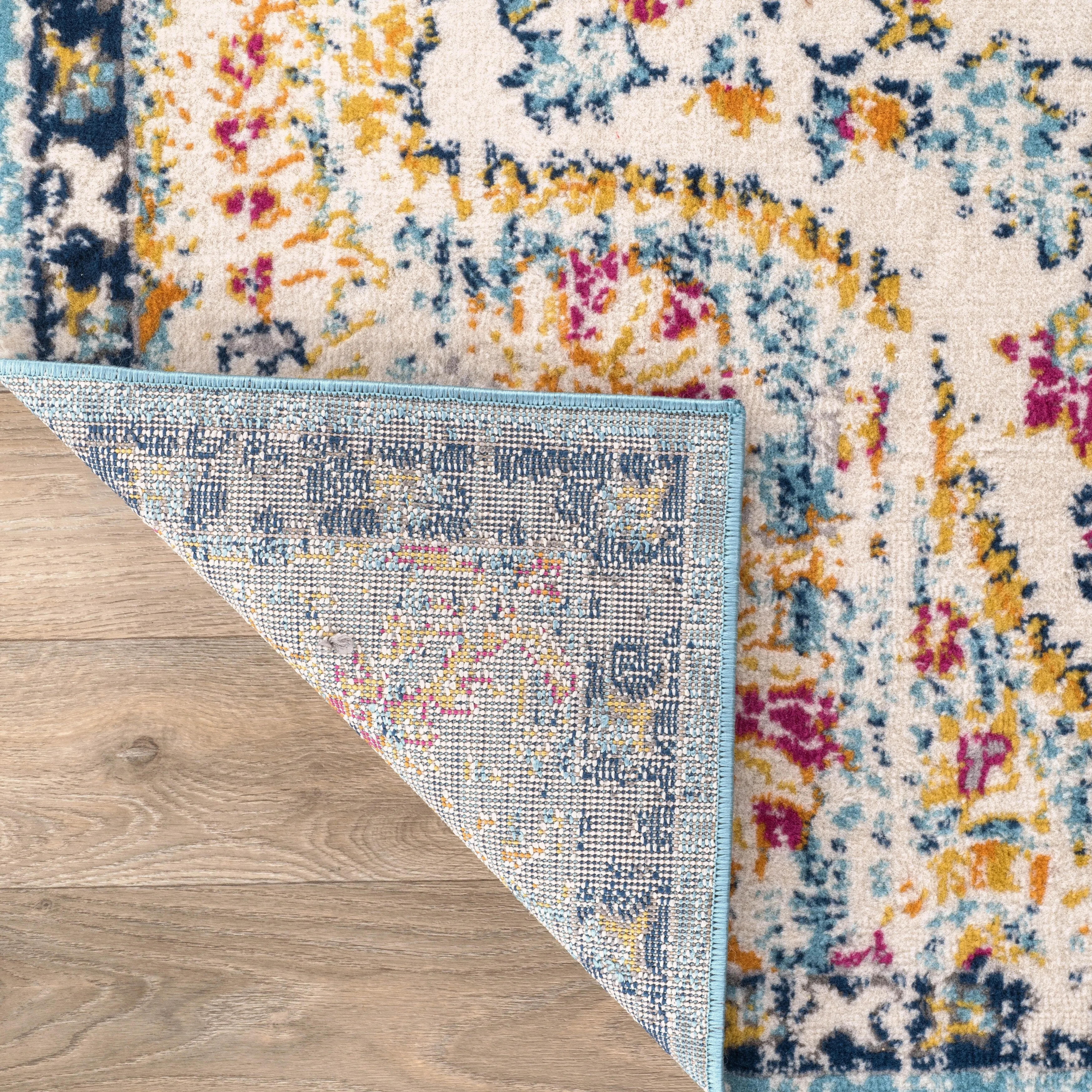 The Curated Nomad Sunset Distressed Vintage Bohemian Rug