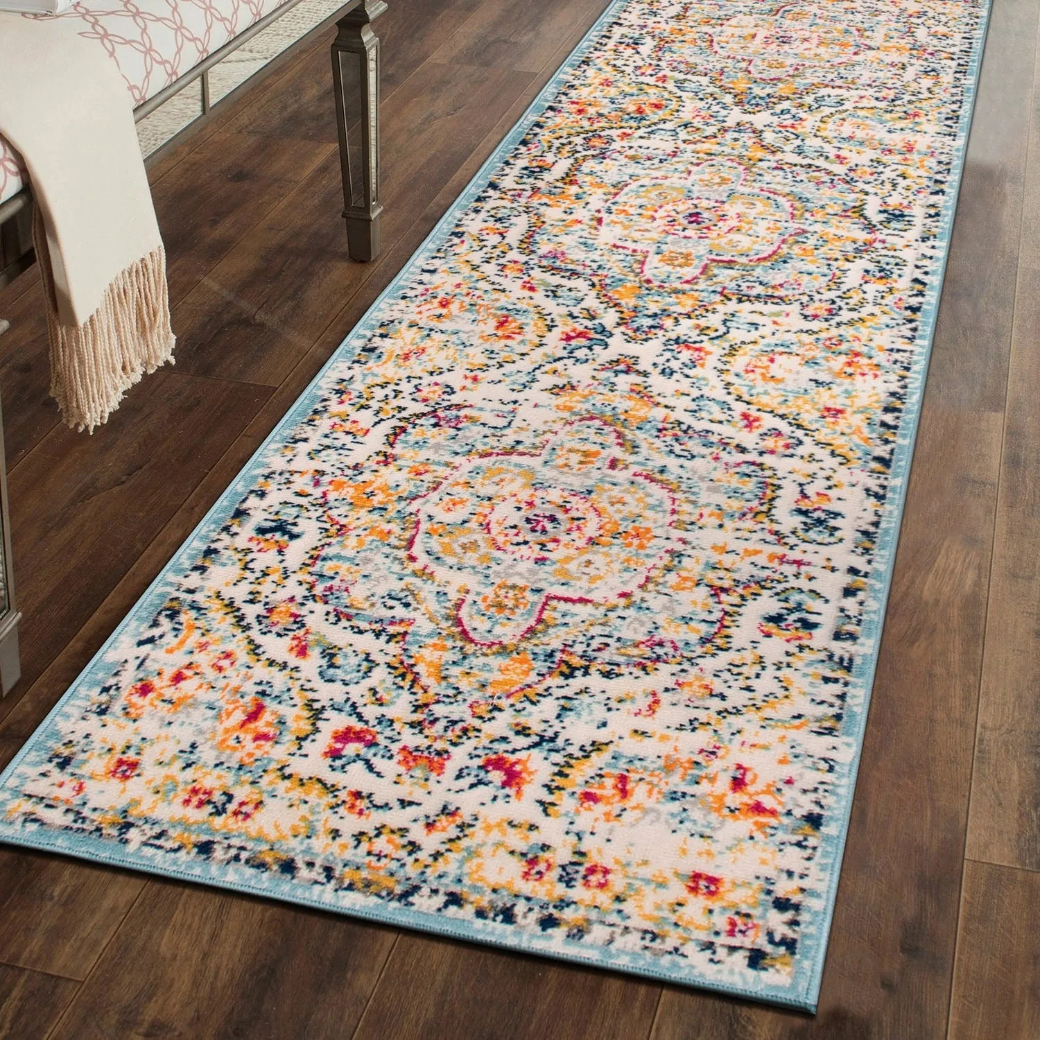The Curated Nomad Sunset Distressed Vintage Bohemian Rug