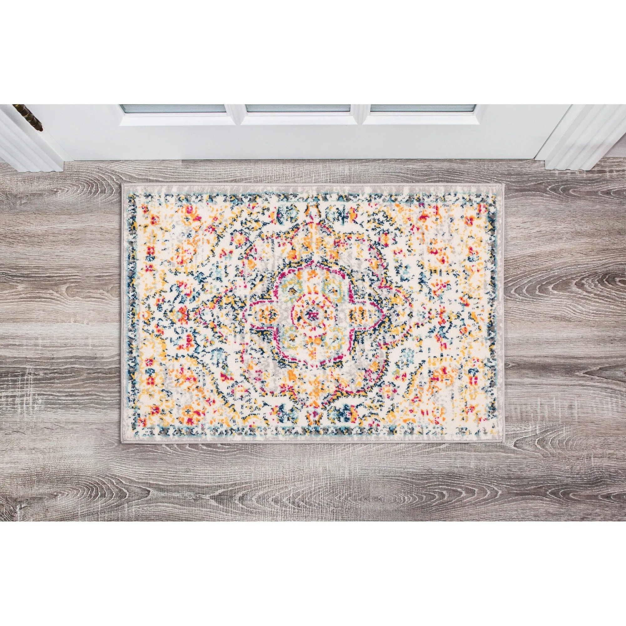The Curated Nomad Sunset Distressed Vintage Bohemian Rug
