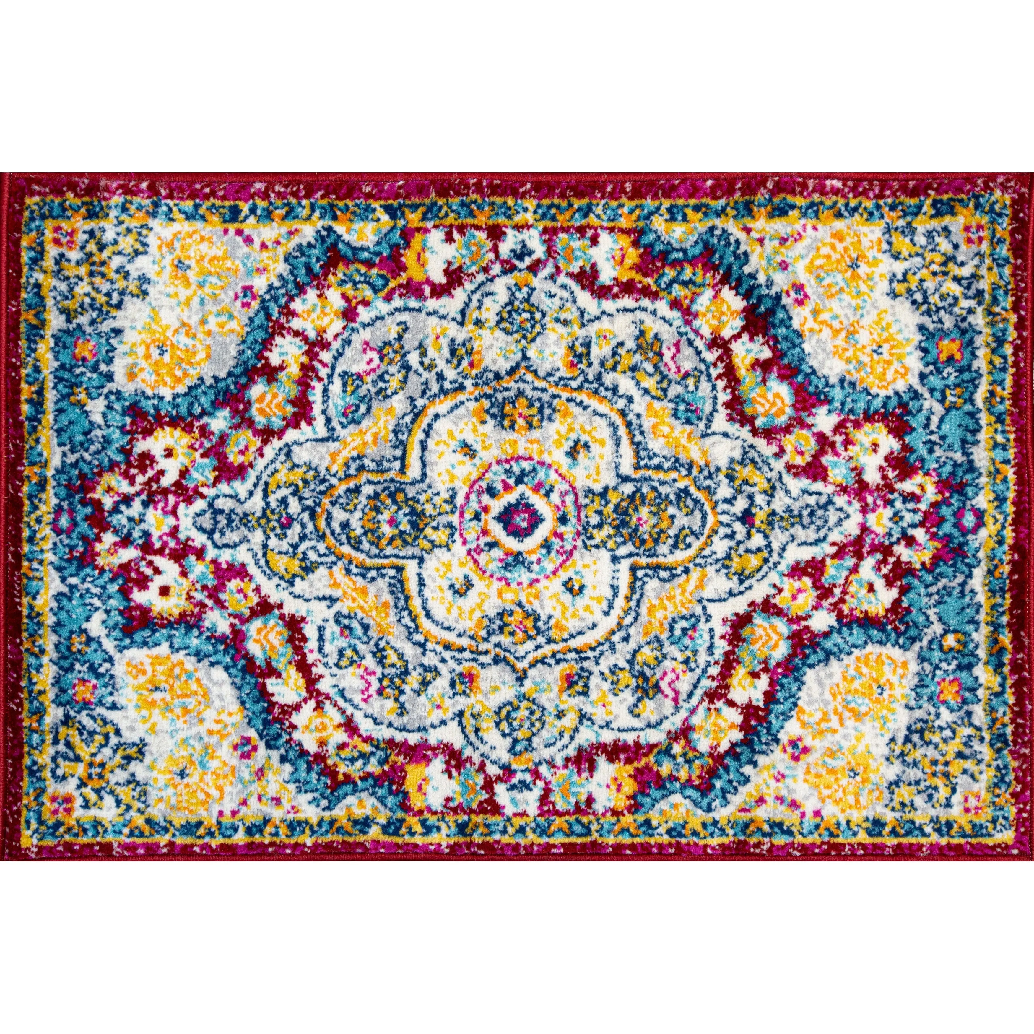 The Curated Nomad Sunset Distressed Vintage Bohemian Rug