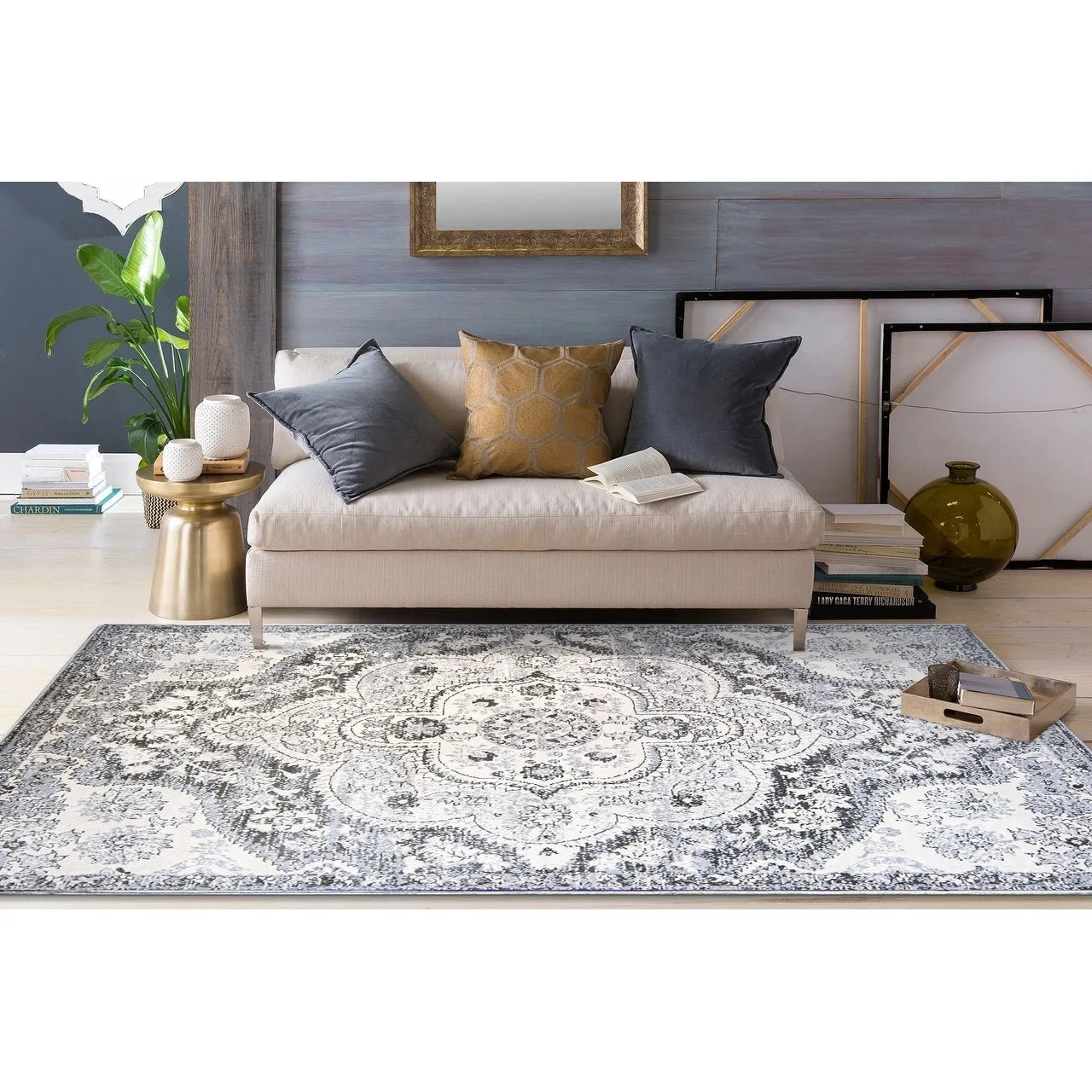 The Curated Nomad Sunset Distressed Vintage Bohemian Rug