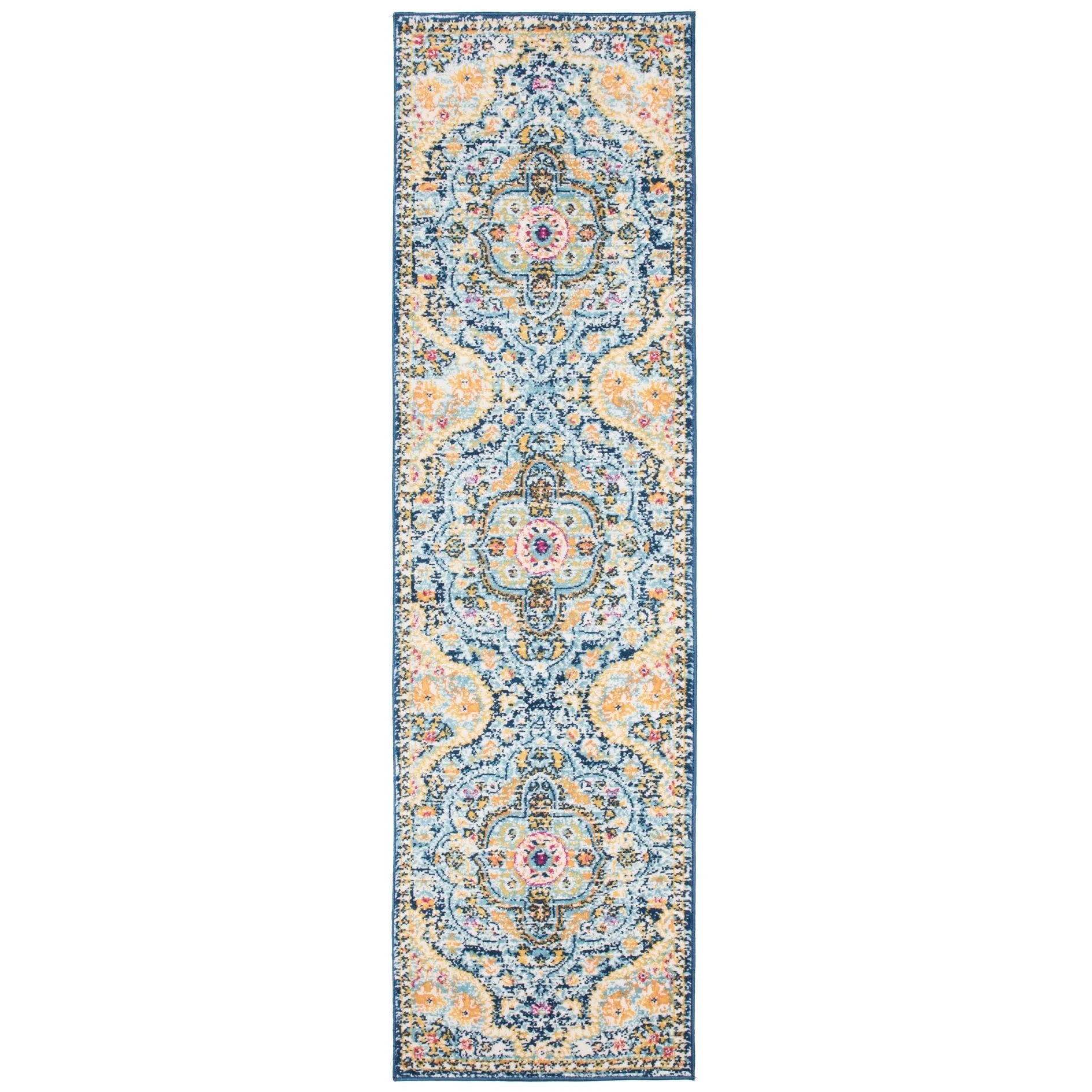 The Curated Nomad Sunset Distressed Vintage Bohemian Rug