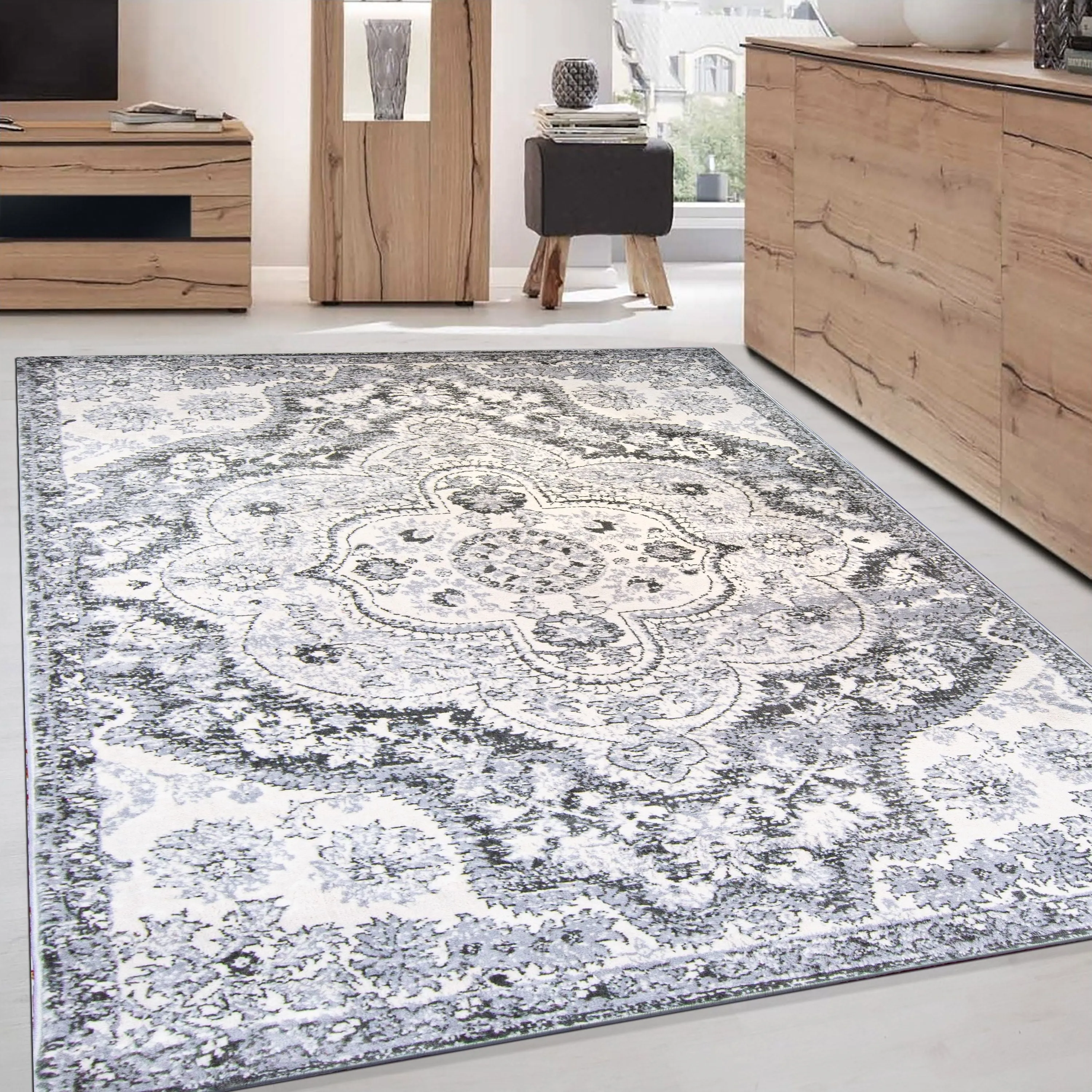 The Curated Nomad Sunset Distressed Vintage Bohemian Rug