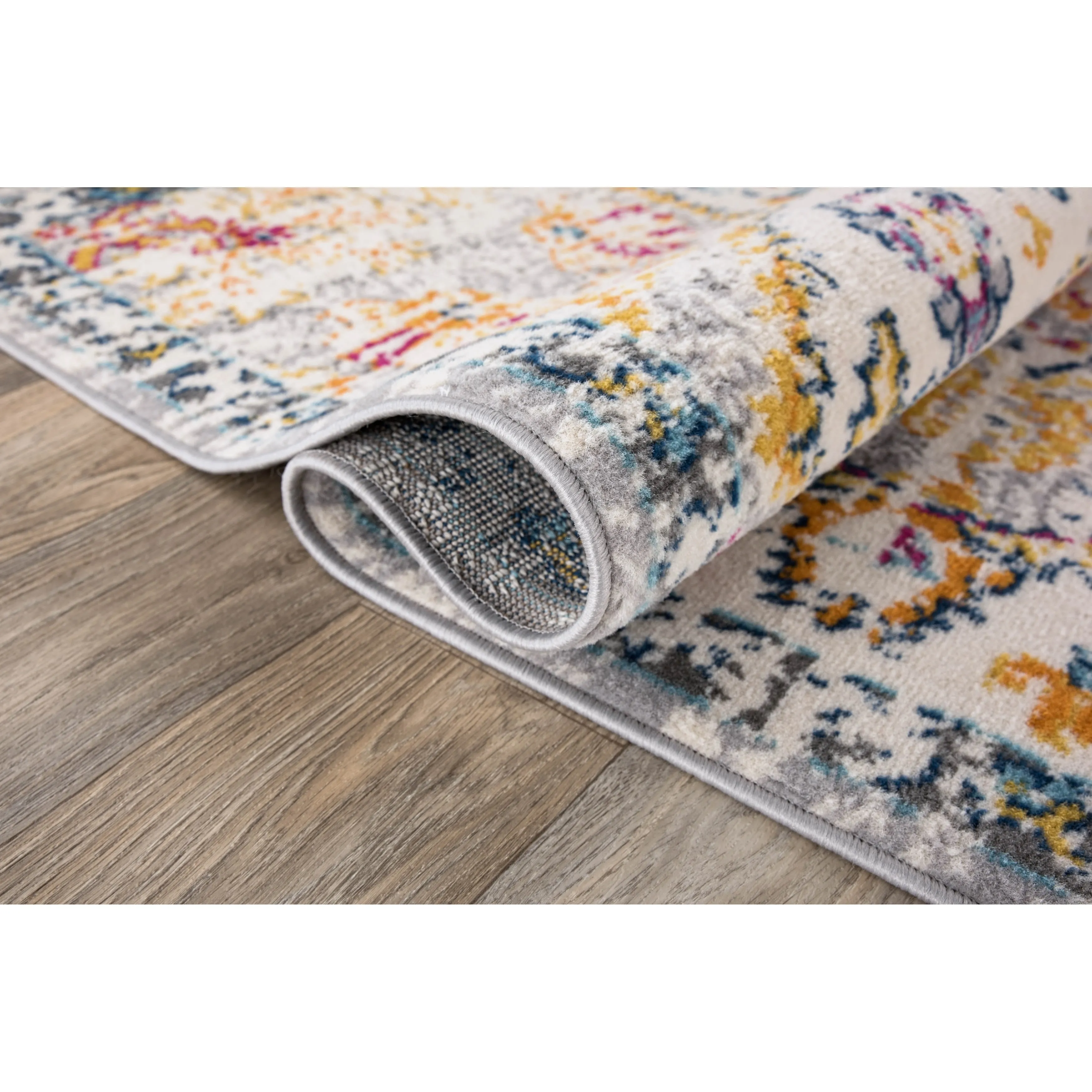 The Curated Nomad Sunset Distressed Vintage Bohemian Rug