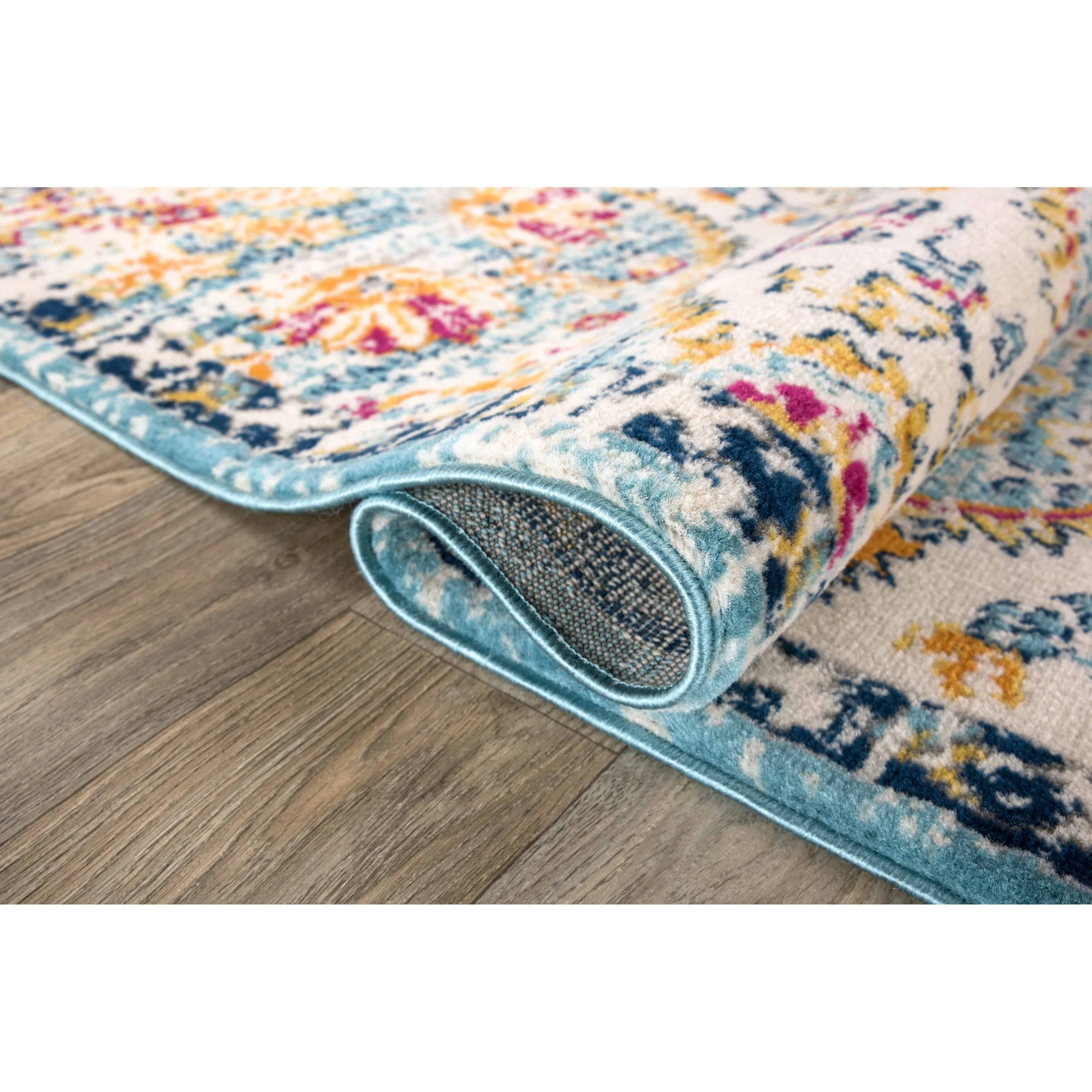 The Curated Nomad Sunset Distressed Vintage Bohemian Rug