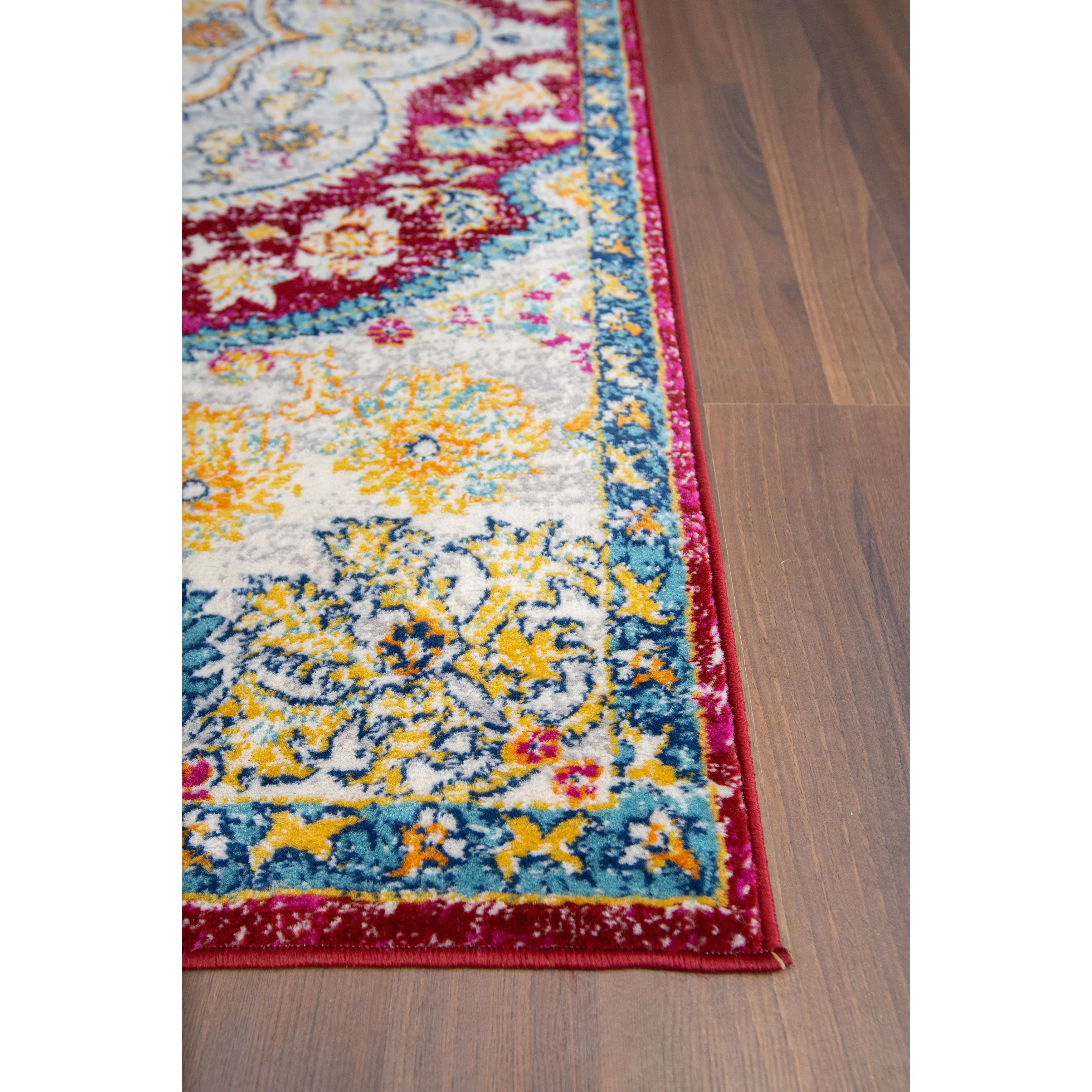 The Curated Nomad Sunset Distressed Vintage Bohemian Rug