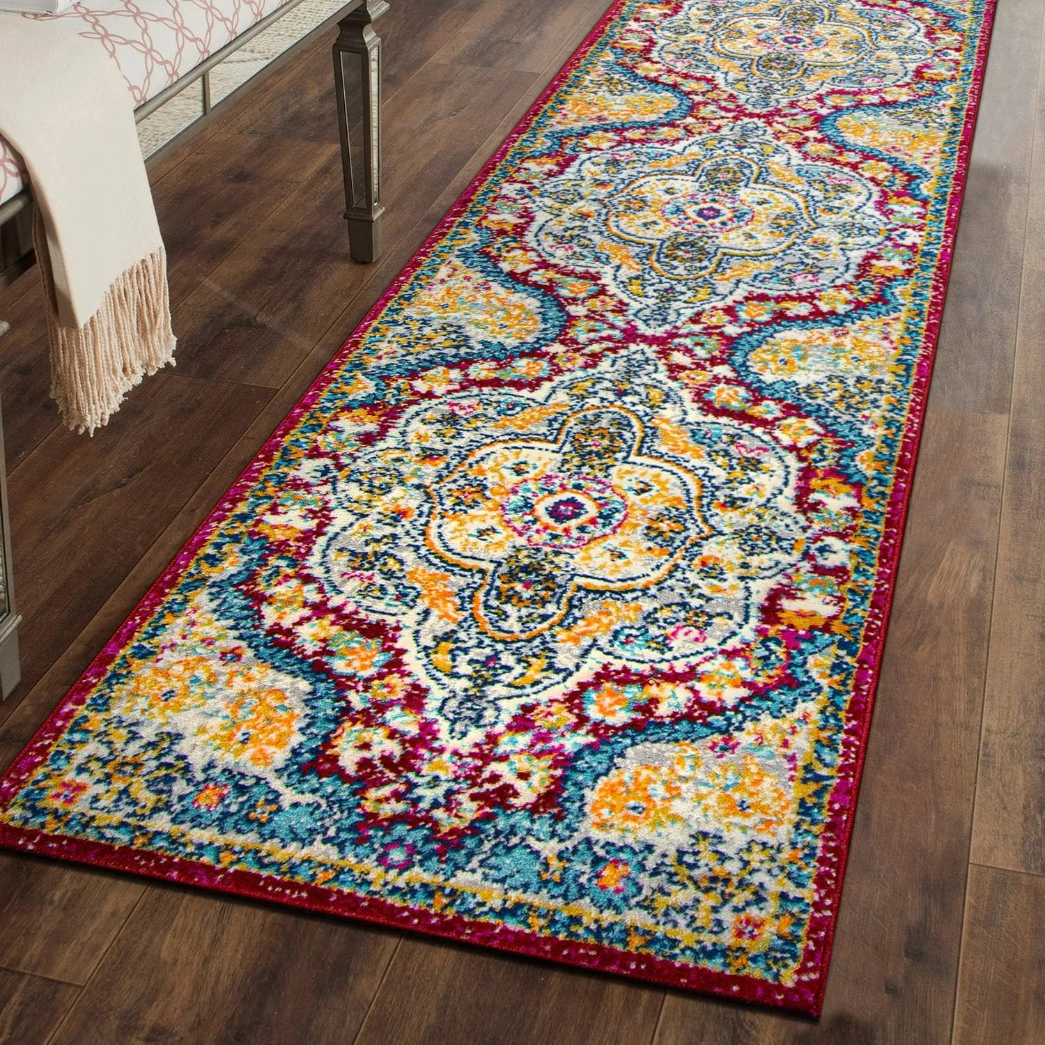 The Curated Nomad Sunset Distressed Vintage Bohemian Rug