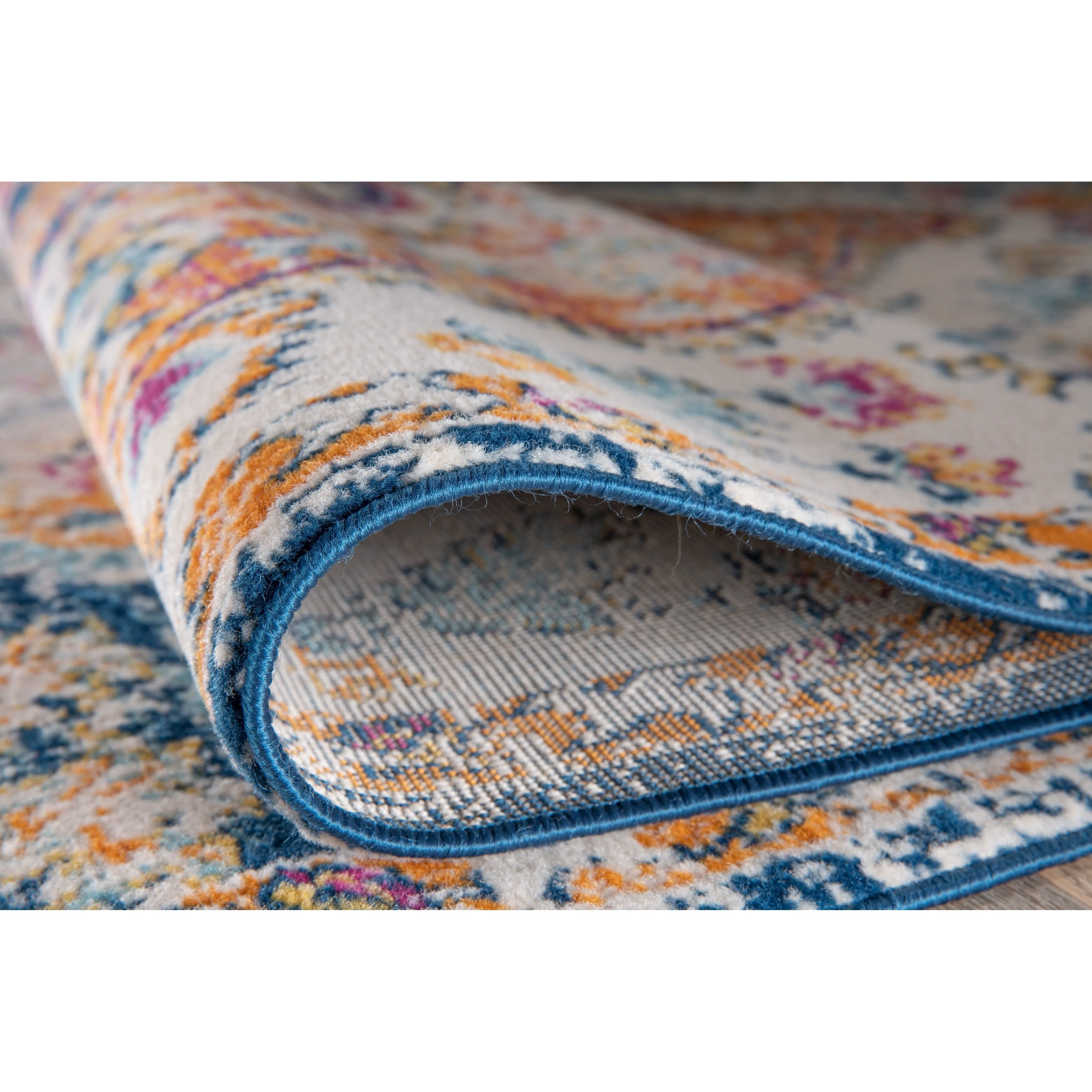 The Curated Nomad Sunset Distressed Vintage Bohemian Rug