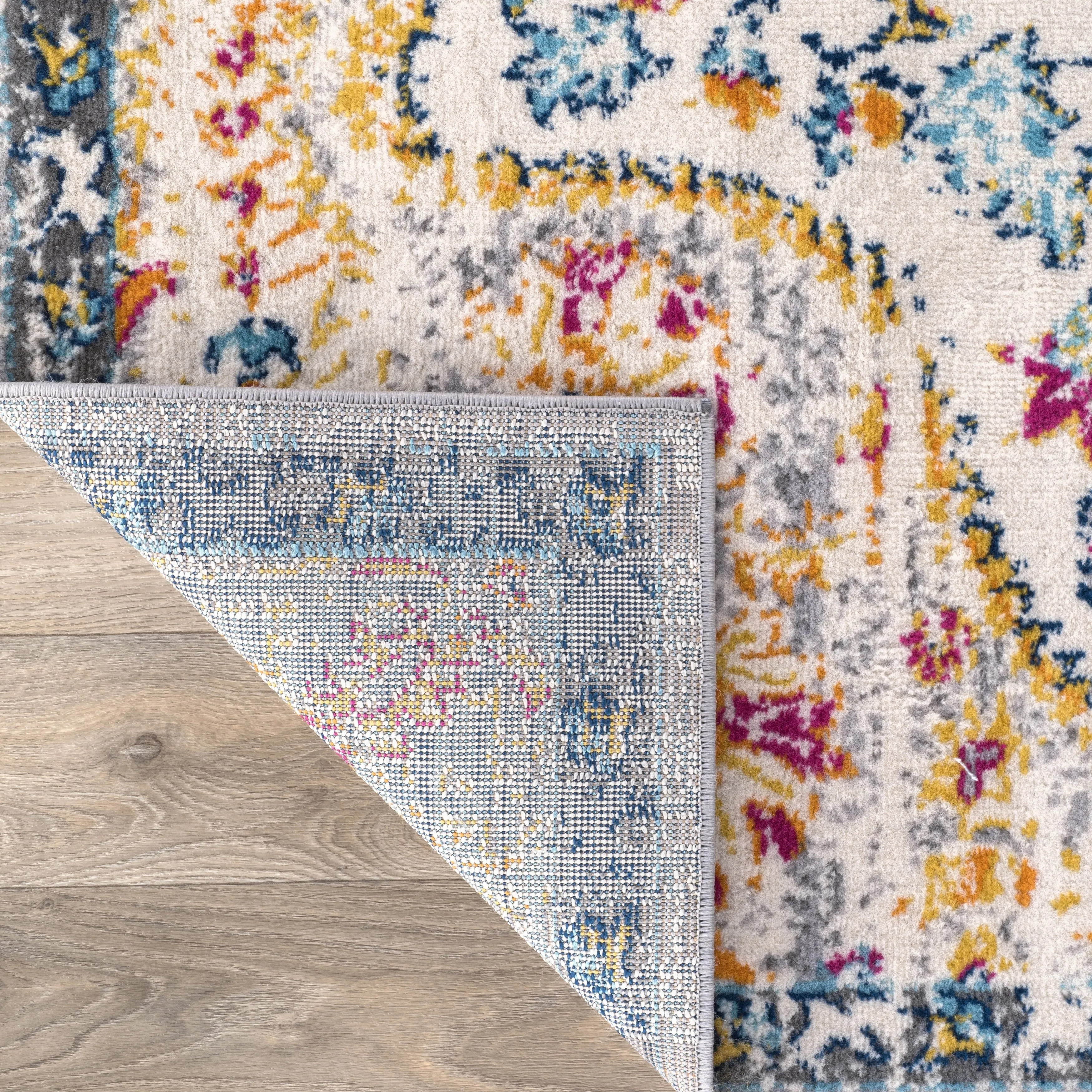 The Curated Nomad Sunset Distressed Vintage Bohemian Rug