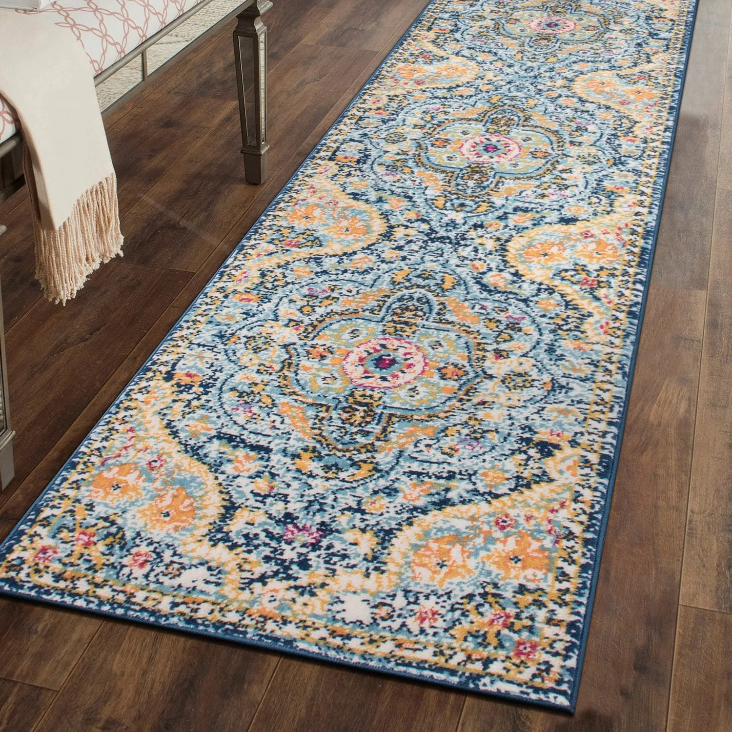 The Curated Nomad Sunset Distressed Vintage Bohemian Rug
