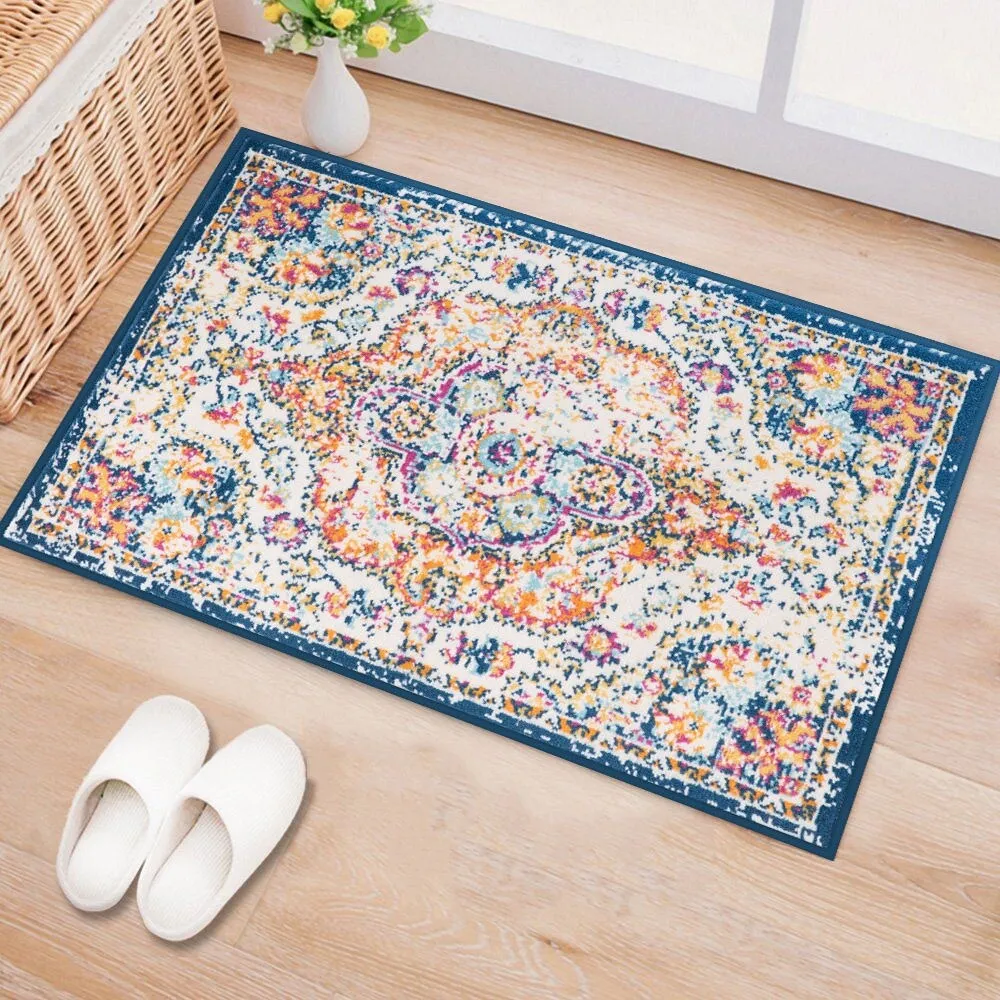 The Curated Nomad Sunset Distressed Vintage Bohemian Rug