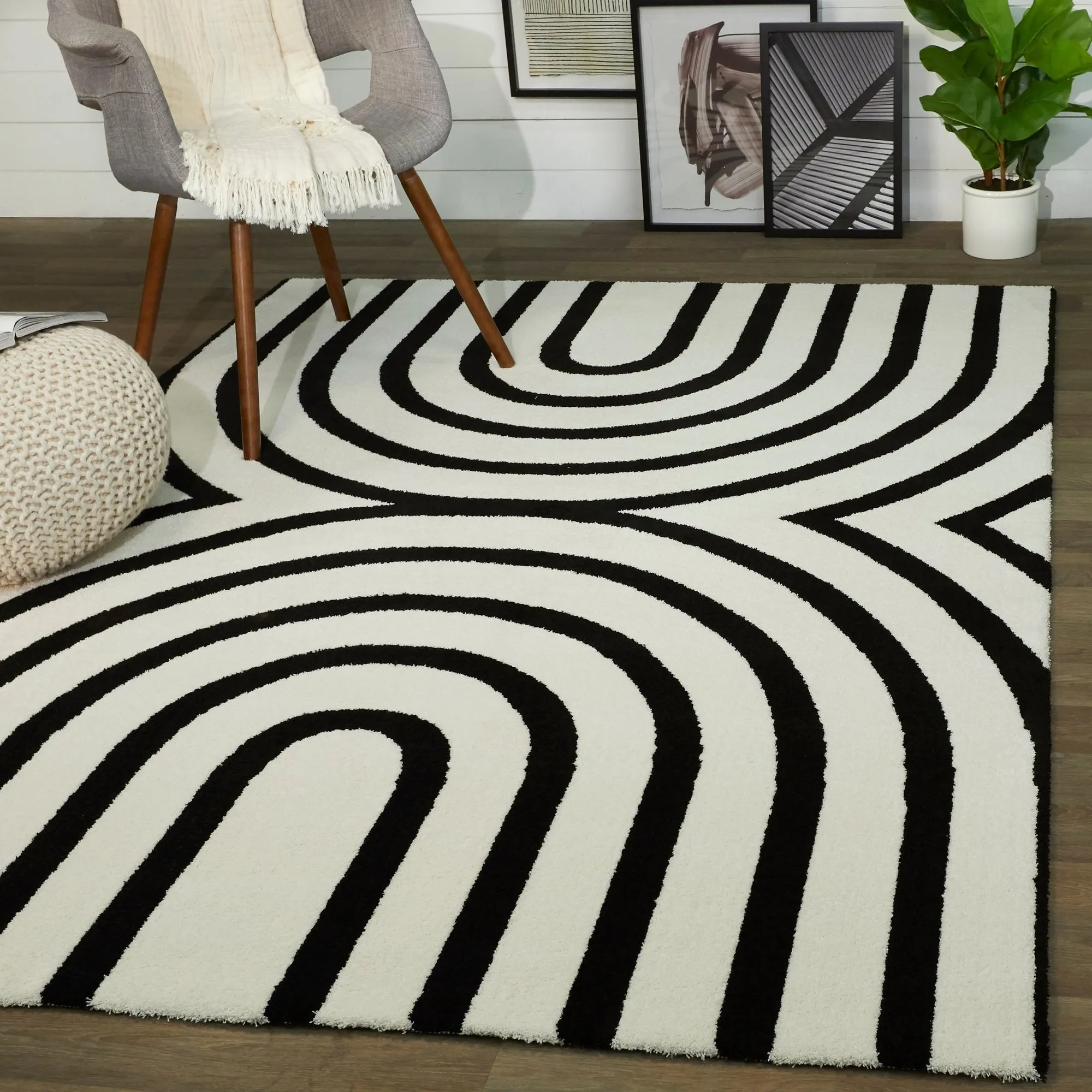 Thompson Contemporary Arches Area Rug