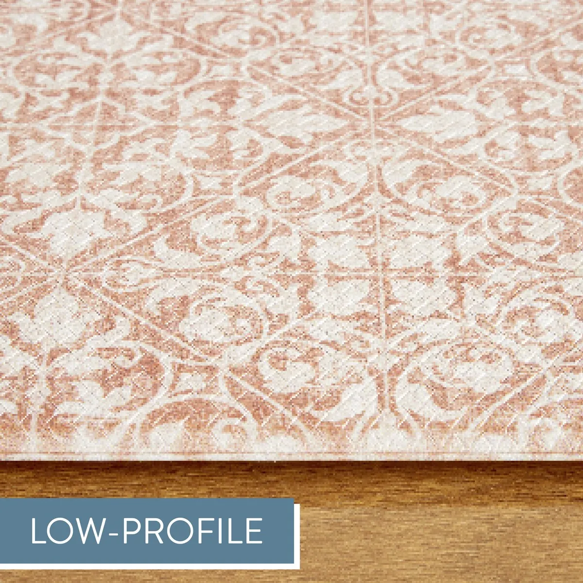 TOWN & COUNTRY BASICS Vintage Medallion Anti Fatigue Kitchen Mat Non-Slip Backing