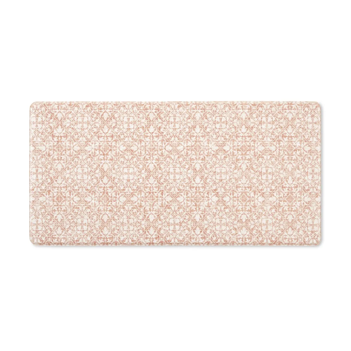 TOWN & COUNTRY BASICS Vintage Medallion Anti Fatigue Kitchen Mat Non-Slip Backing