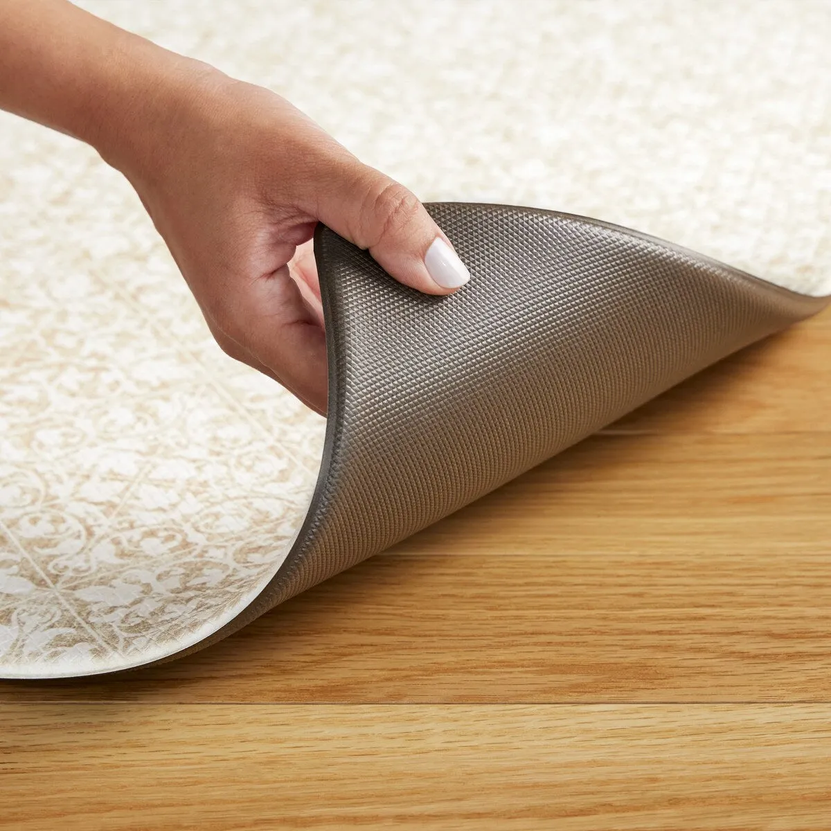 TOWN & COUNTRY BASICS Vintage Medallion Anti Fatigue Kitchen Mat Non-Slip Backing