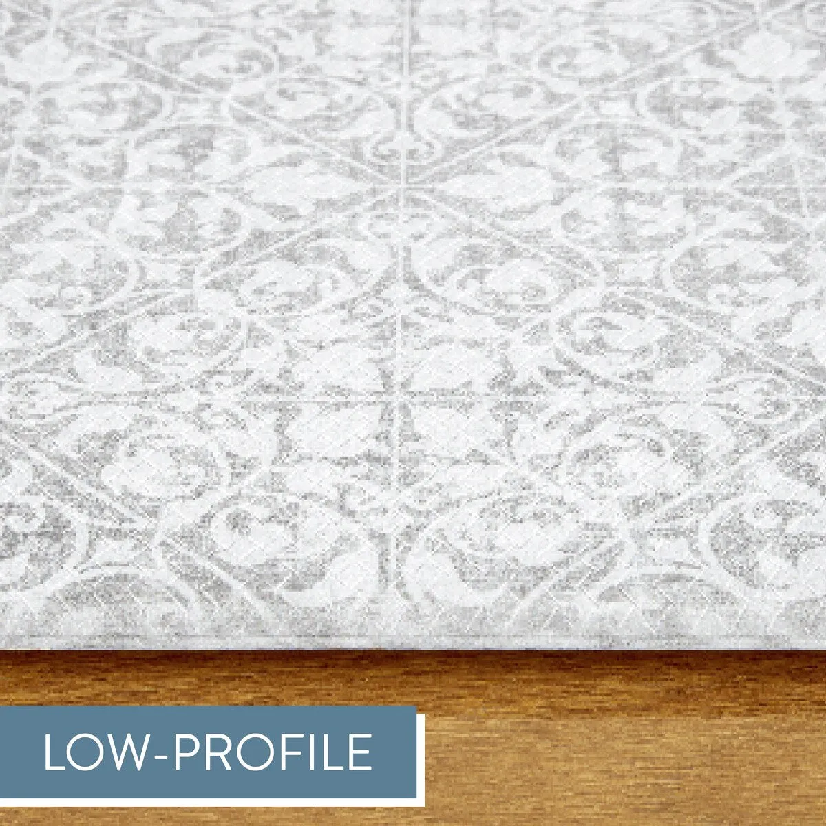 TOWN & COUNTRY BASICS Vintage Medallion Anti Fatigue Kitchen Mat Non-Slip Backing