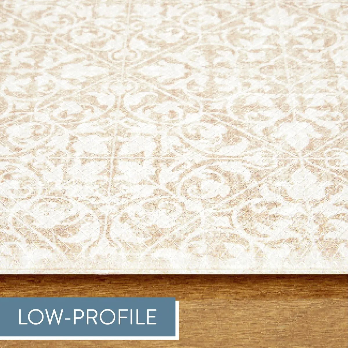 TOWN & COUNTRY BASICS Vintage Medallion Anti Fatigue Kitchen Mat Non-Slip Backing