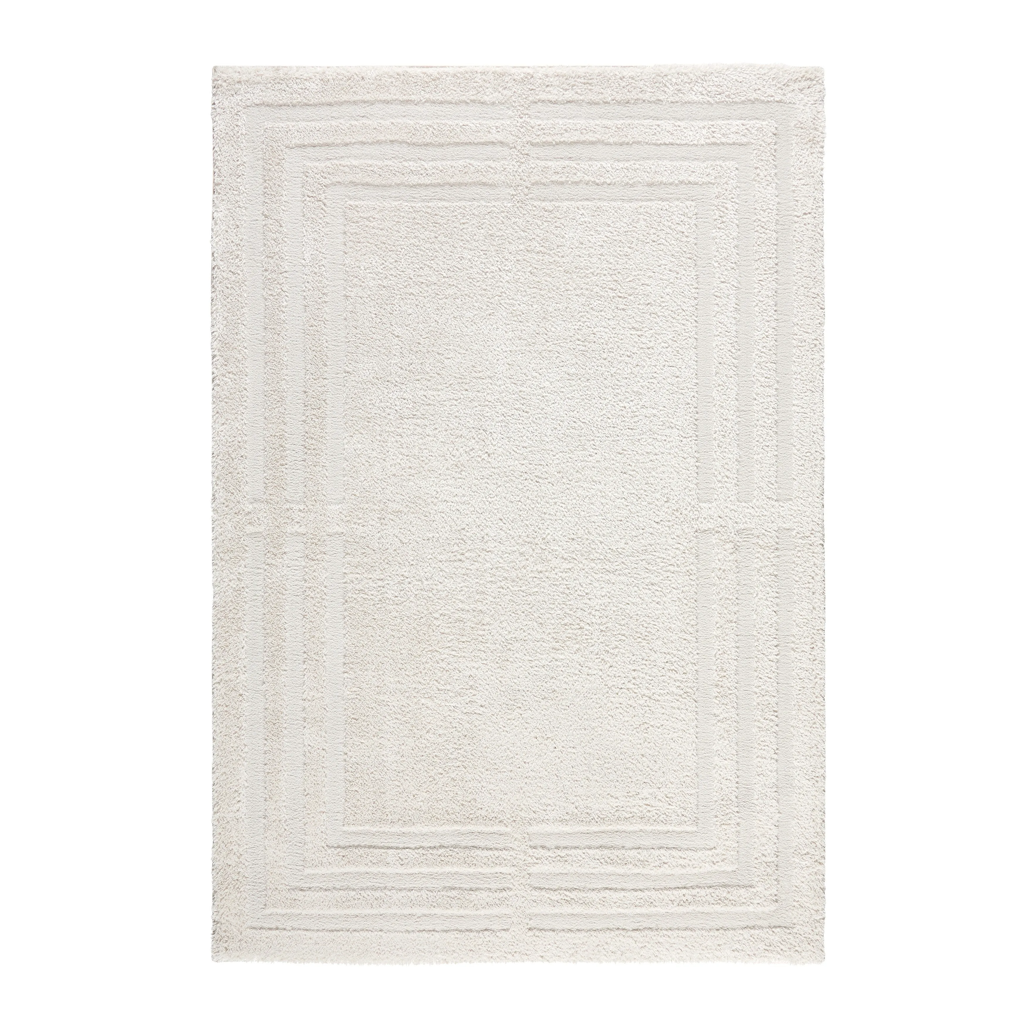TOWN & COUNTRY EVERYDAY Cloud Shag Plush Border Area Rug