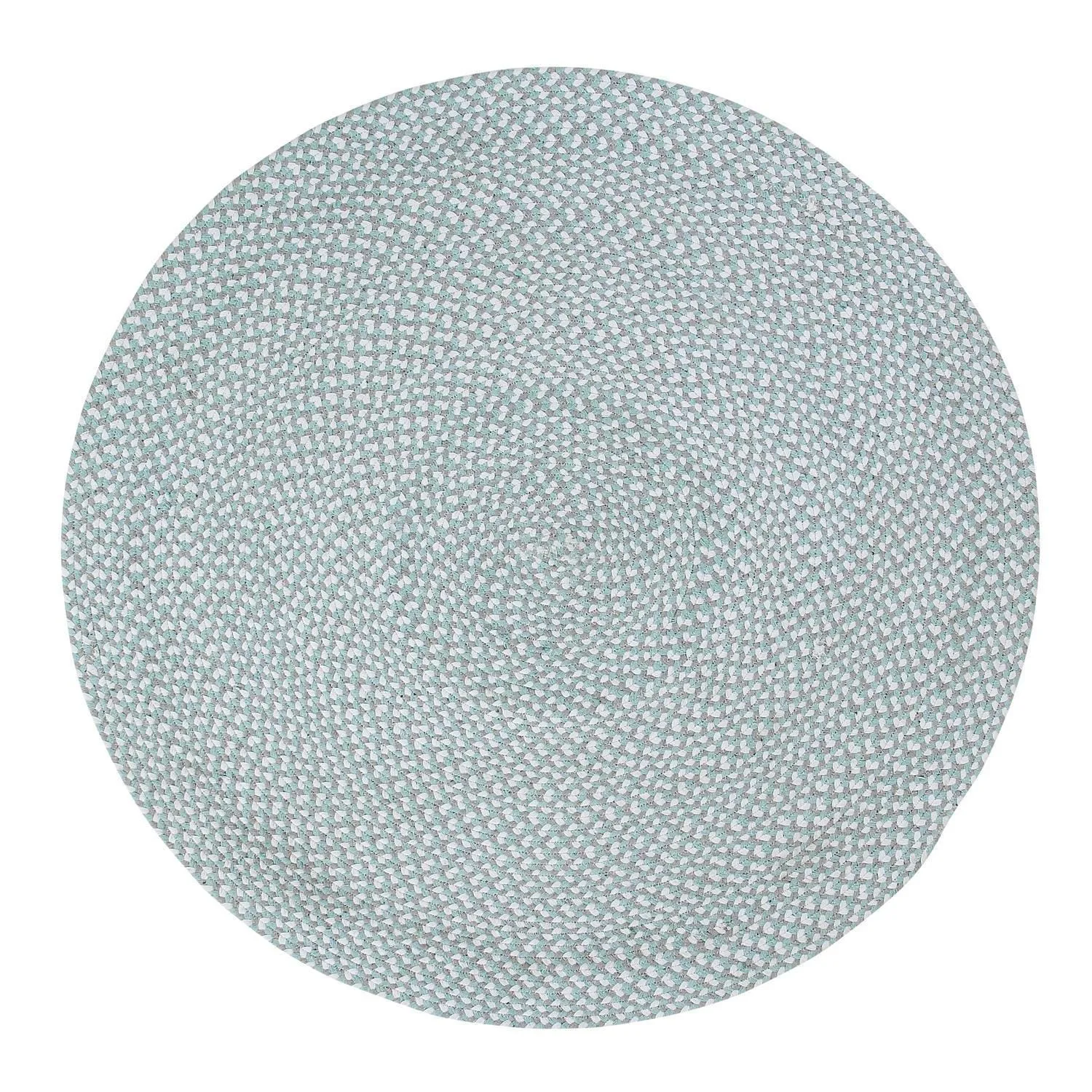 Tri-Color Braided Cotton Farmhouse Rug