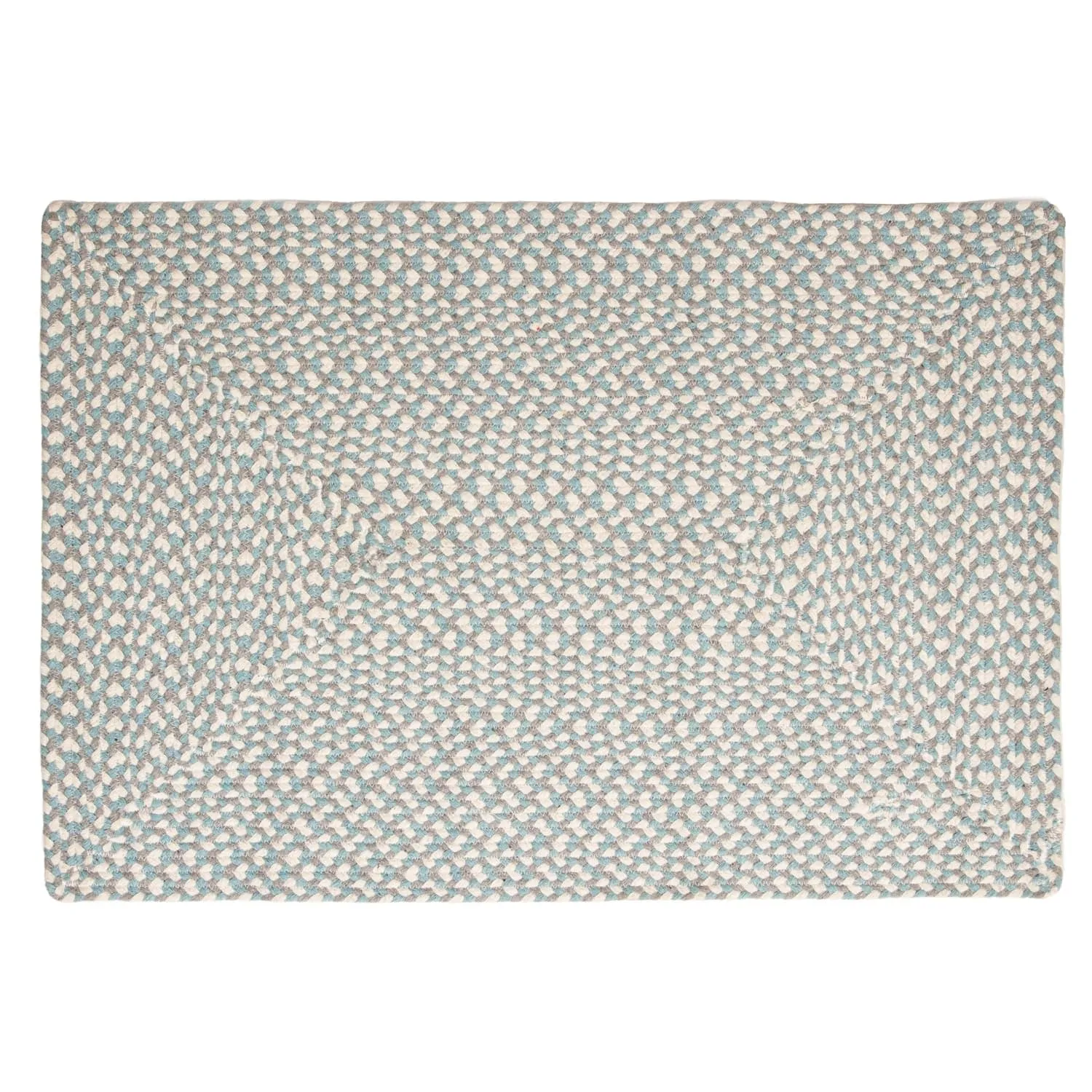 Tri-Color Braided Cotton Farmhouse Rug