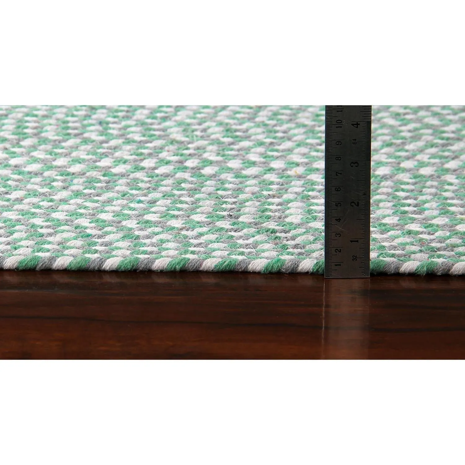 Tri-Color Braided Cotton Farmhouse Rug