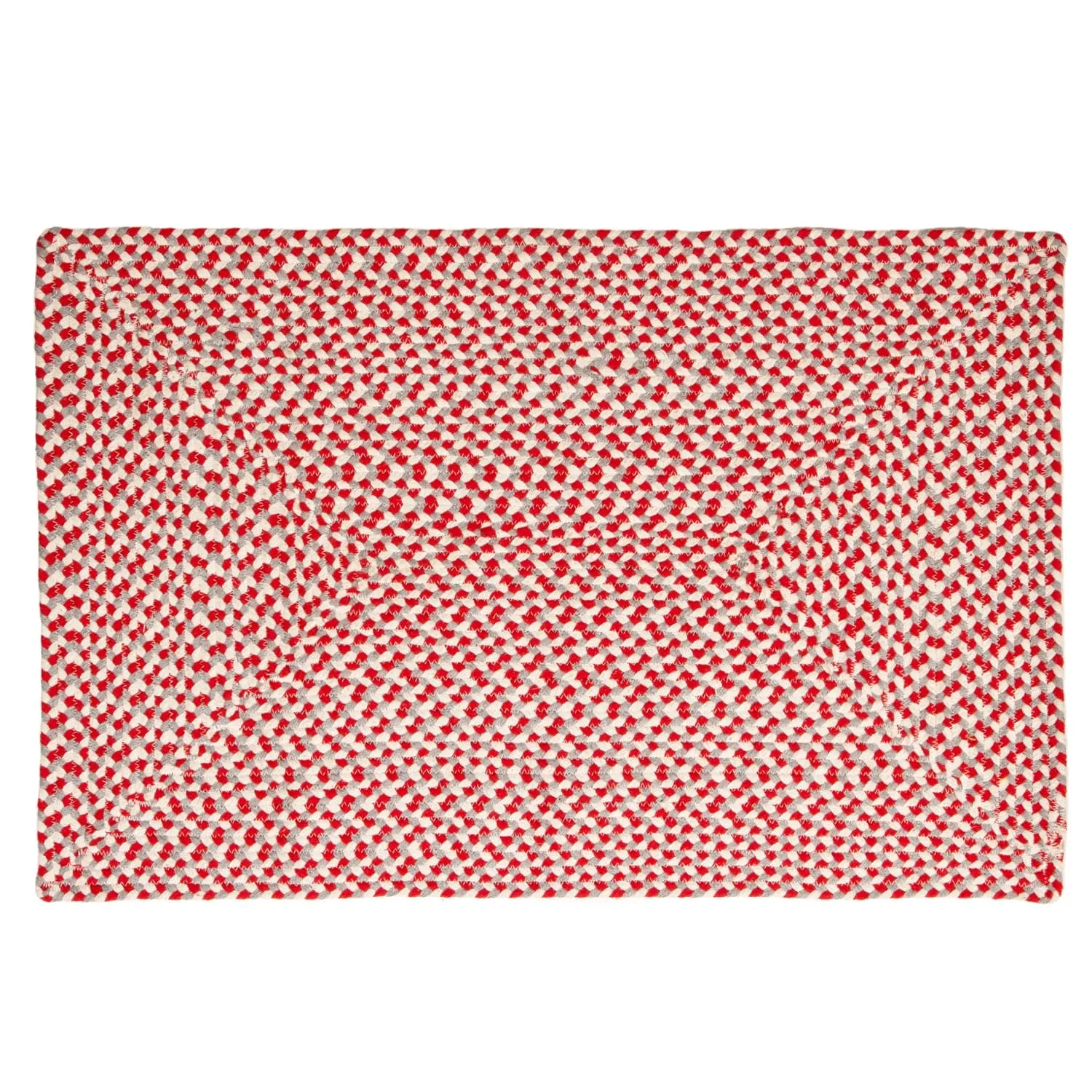 Tri-Color Braided Cotton Farmhouse Rug
