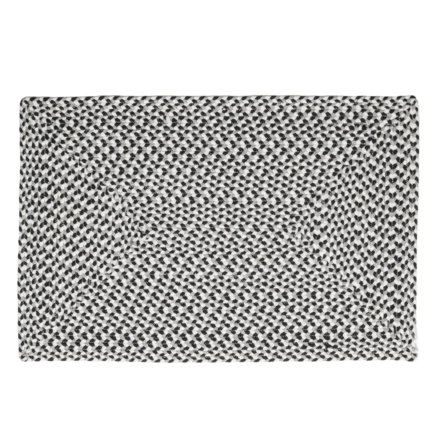 Tri-Color Braided Cotton Farmhouse Rug