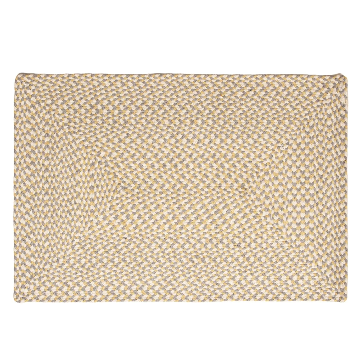 Tri-Color Braided Cotton Farmhouse Rug