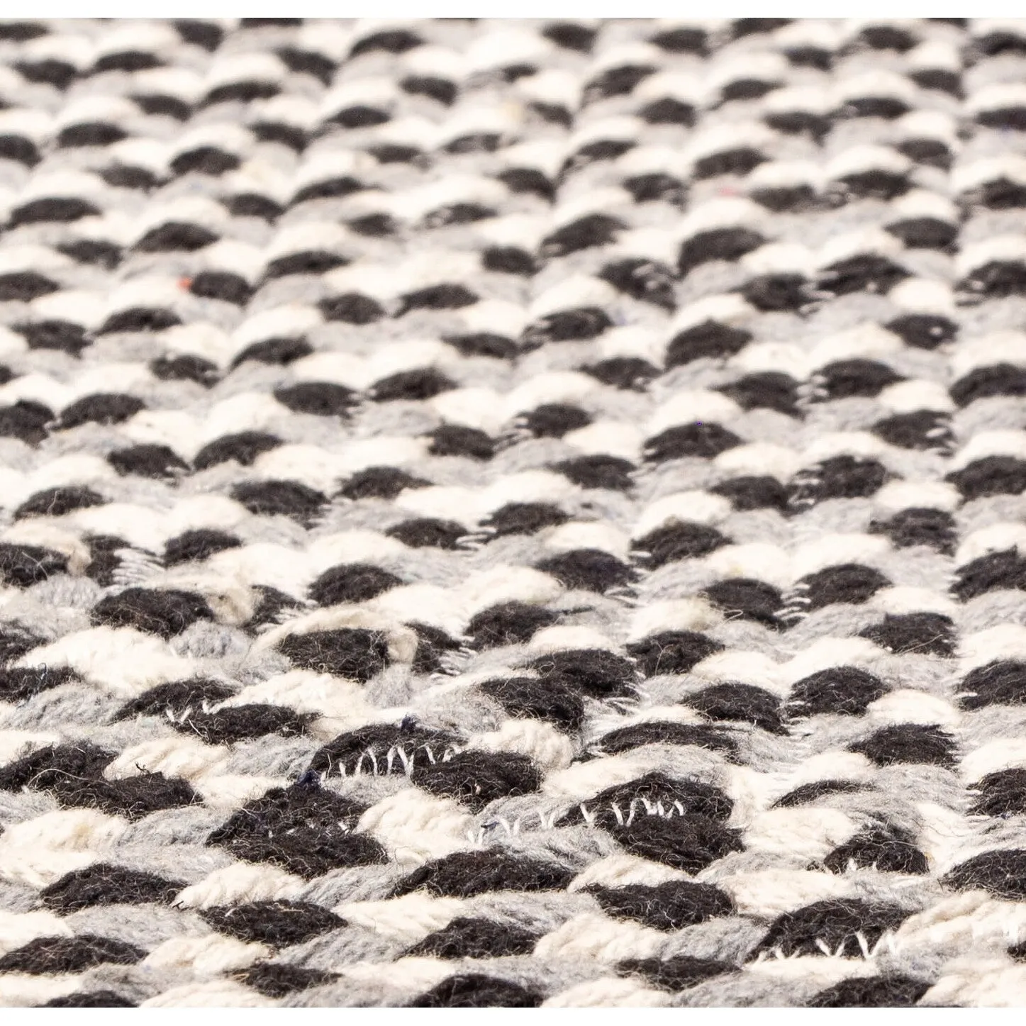 Tri-Color Braided Cotton Farmhouse Rug
