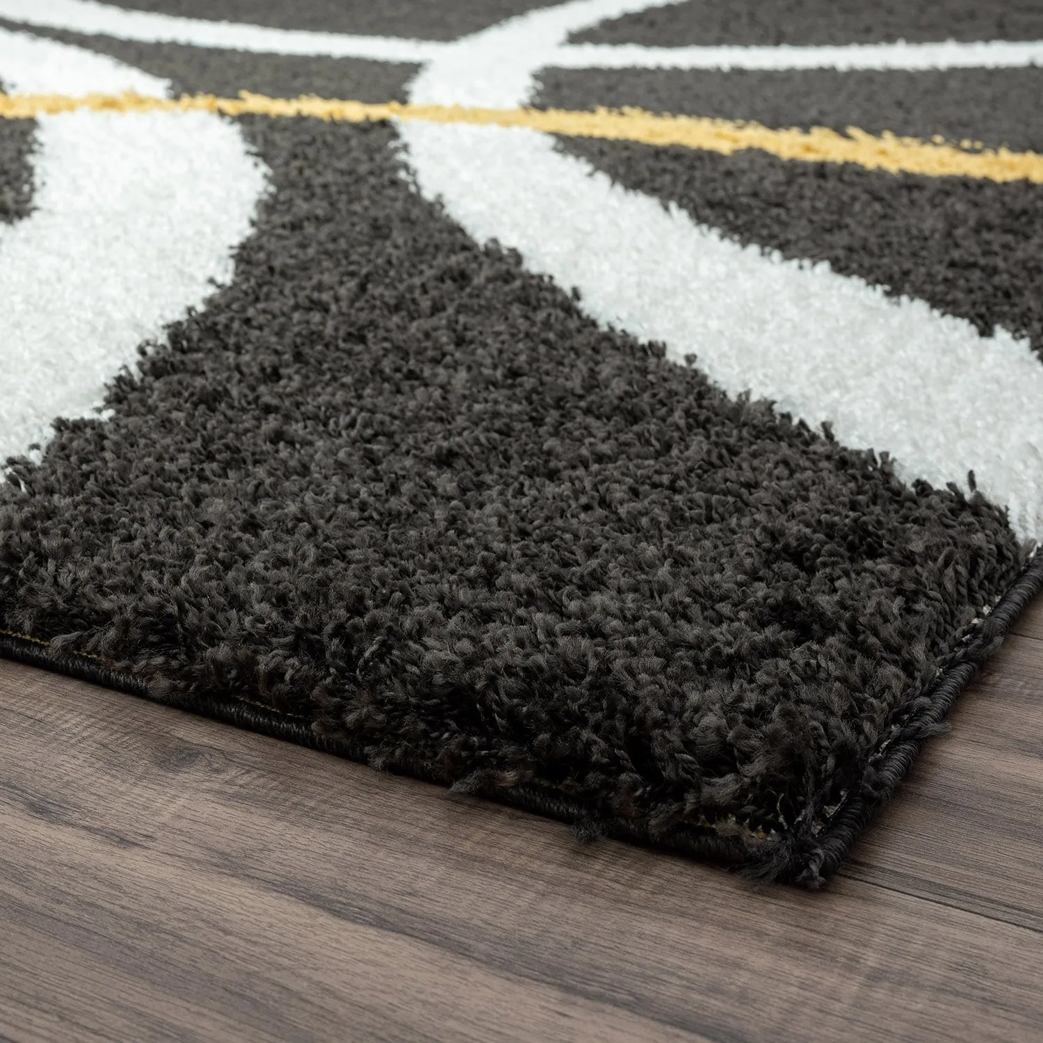 Upscale Shag Modern & Contemporary Abstract Indoor Area Rug