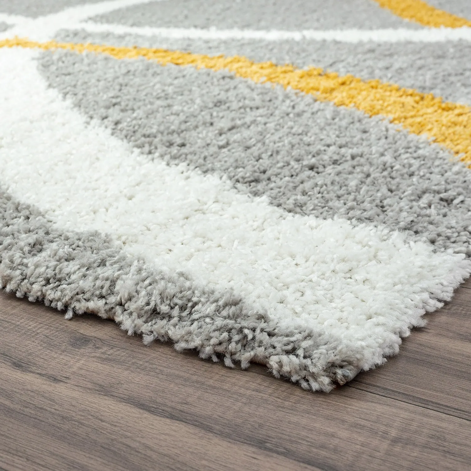 Upscale Shag Modern & Contemporary Abstract Indoor Area Rug