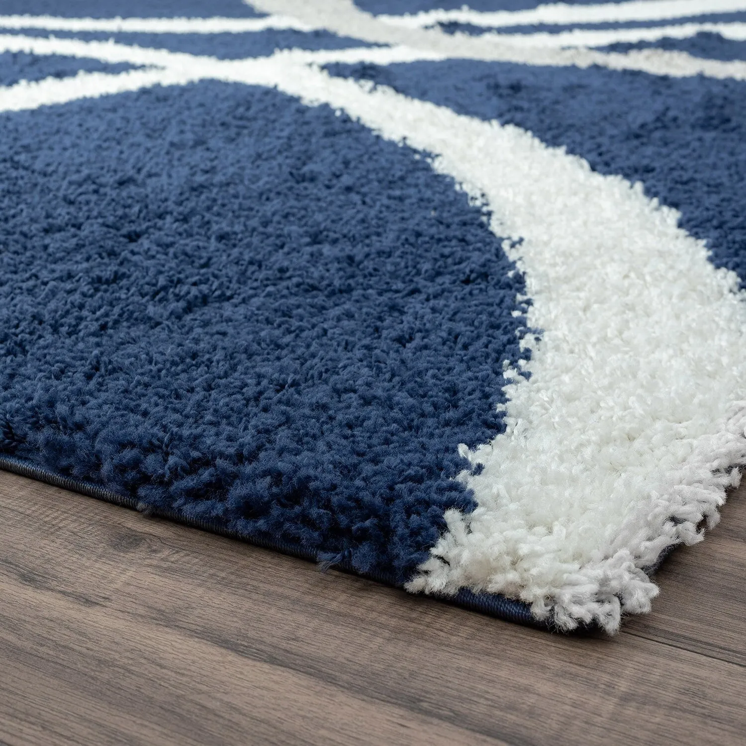 Upscale Shag Modern & Contemporary Abstract Indoor Area Rug
