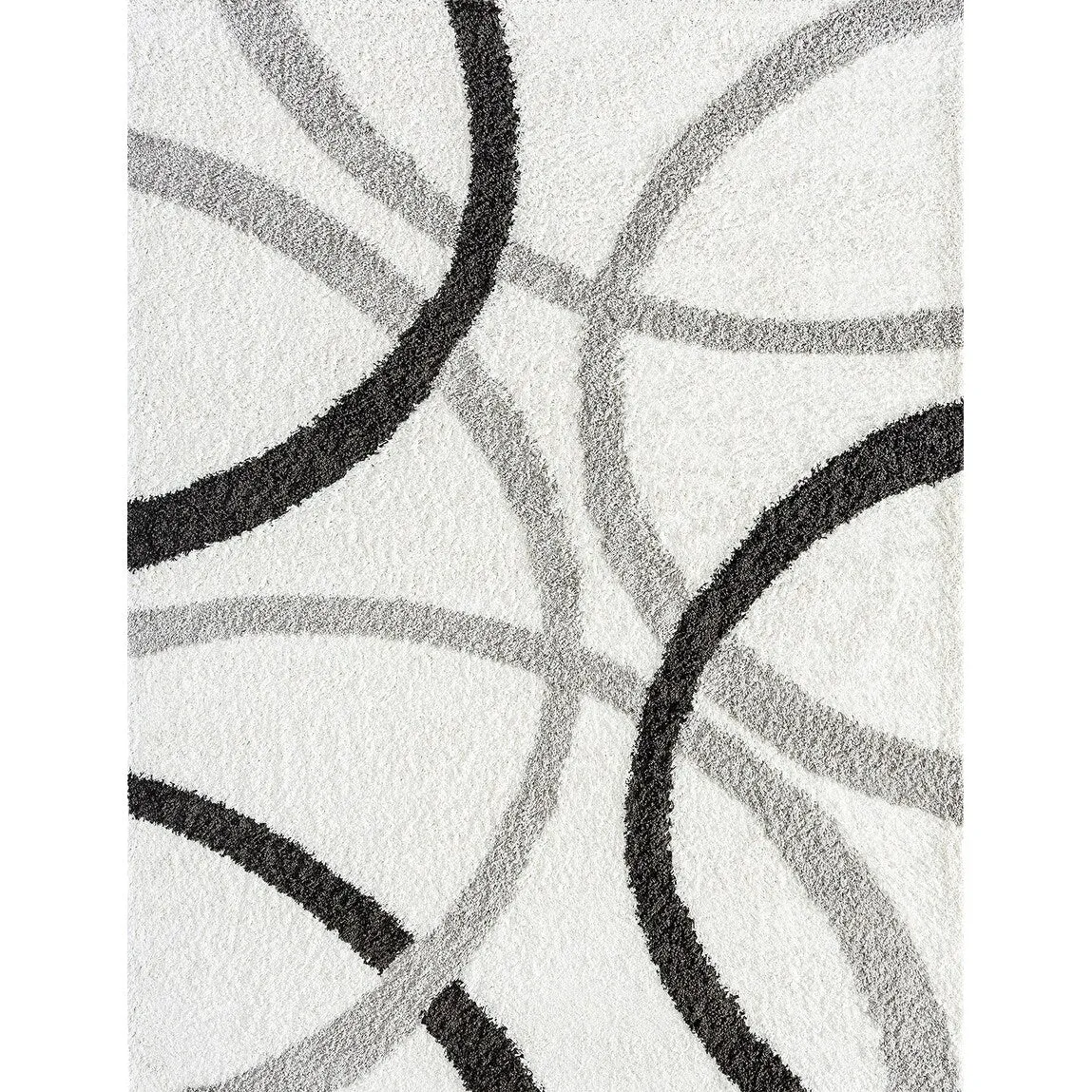 Upscale Shag Modern & Contemporary Abstract Indoor Area Rug