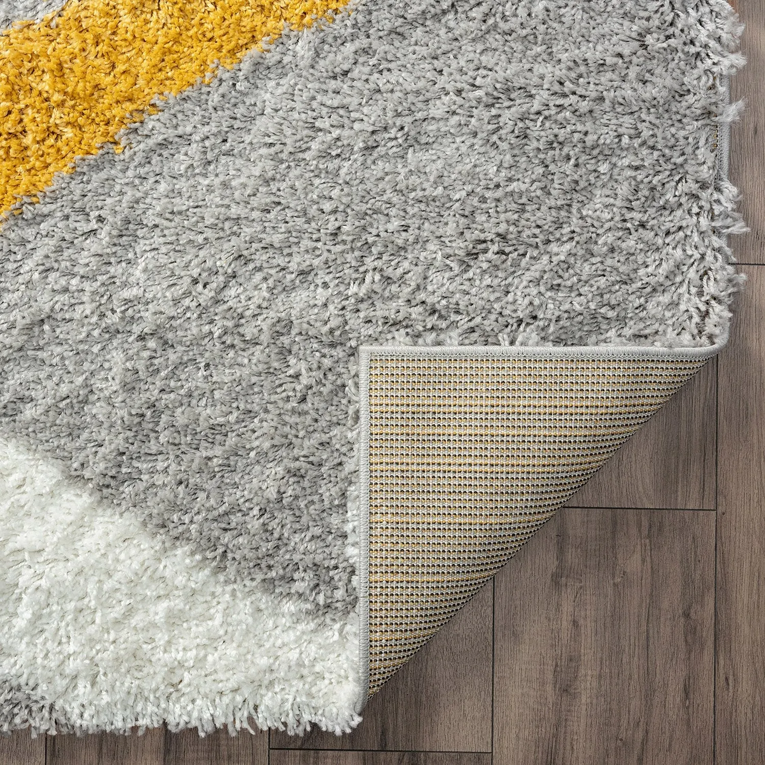 Upscale Shag Modern & Contemporary Abstract Indoor Area Rug