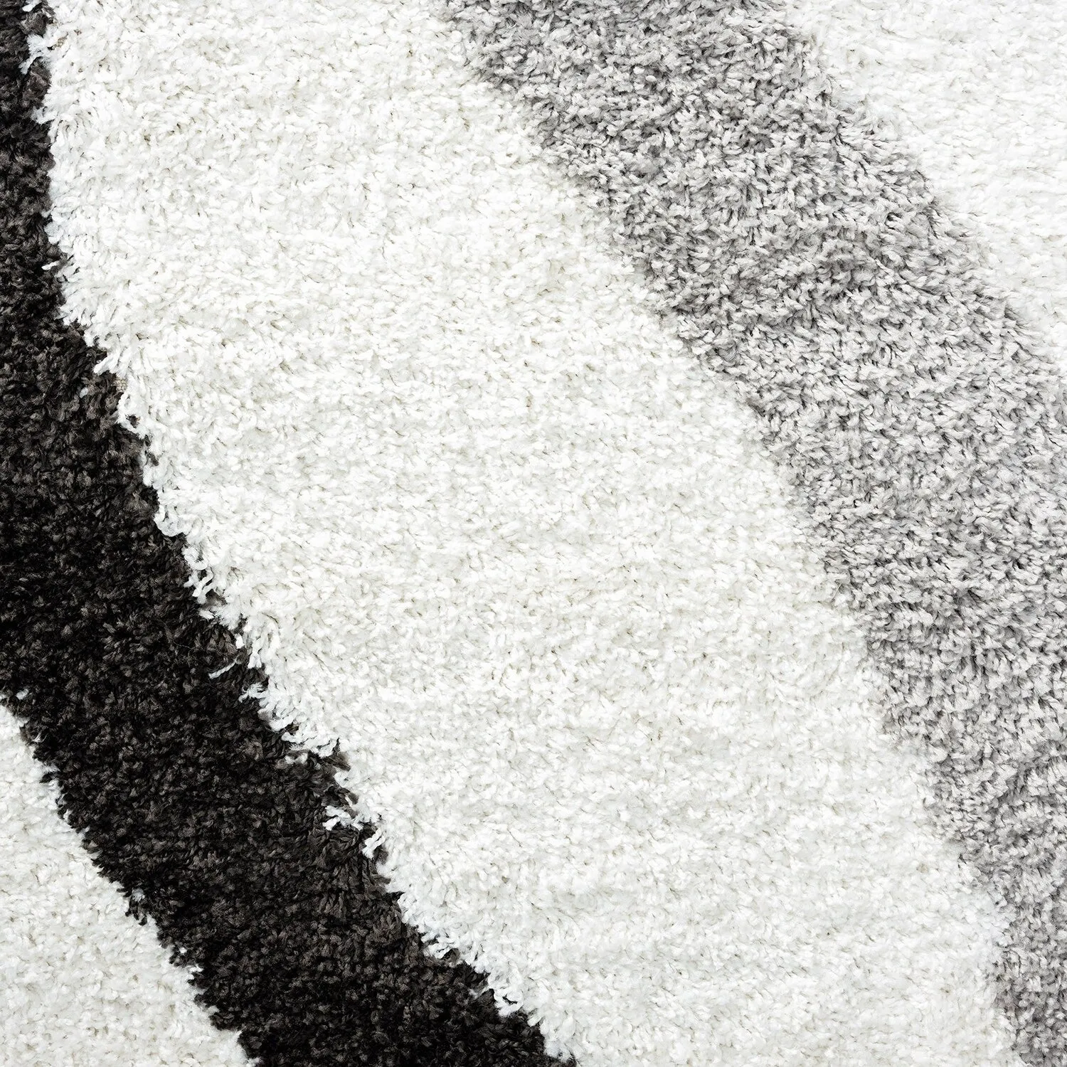 Upscale Shag Modern & Contemporary Abstract Indoor Area Rug