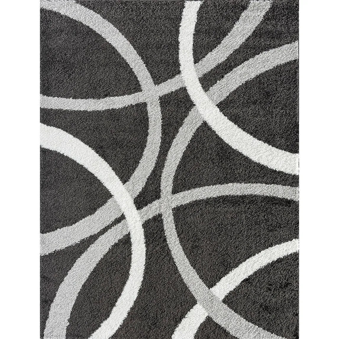 Upscale Shag Modern & Contemporary Abstract Indoor Area Rug