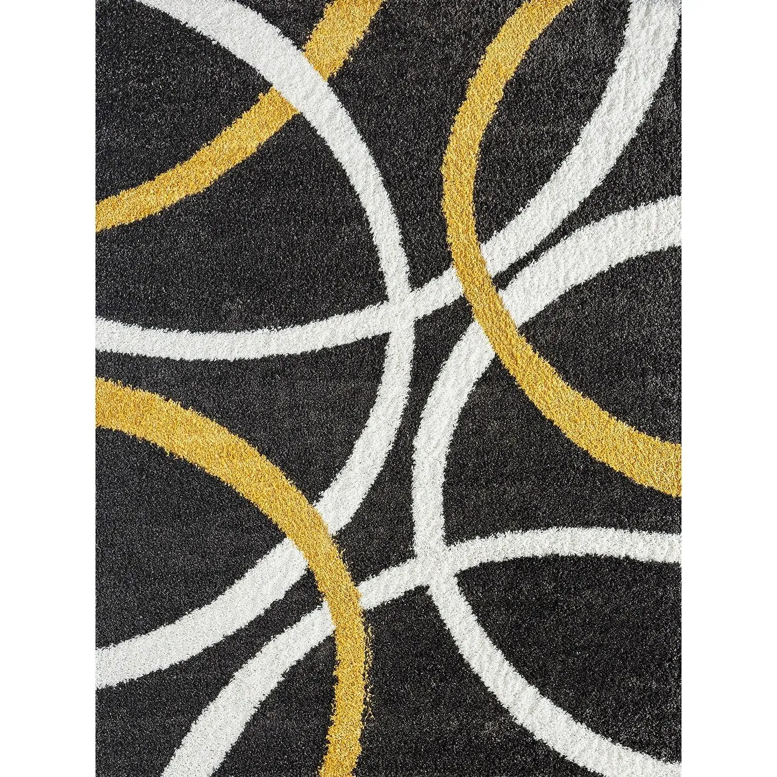Upscale Shag Modern & Contemporary Abstract Indoor Area Rug