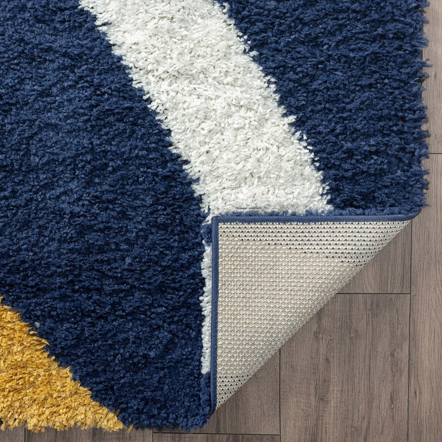 Upscale Shag Modern & Contemporary Abstract Indoor Area Rug
