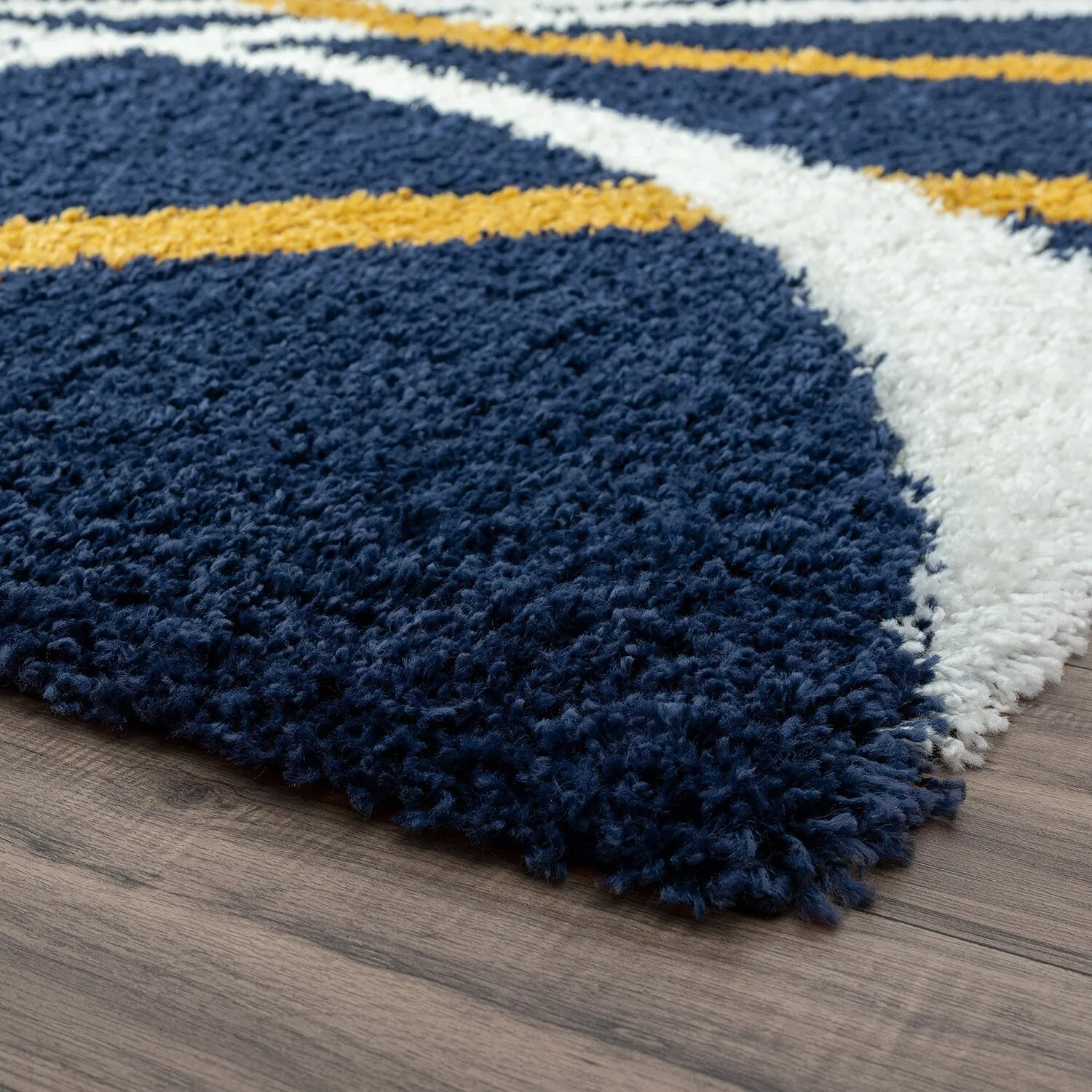 Upscale Shag Modern & Contemporary Abstract Indoor Area Rug