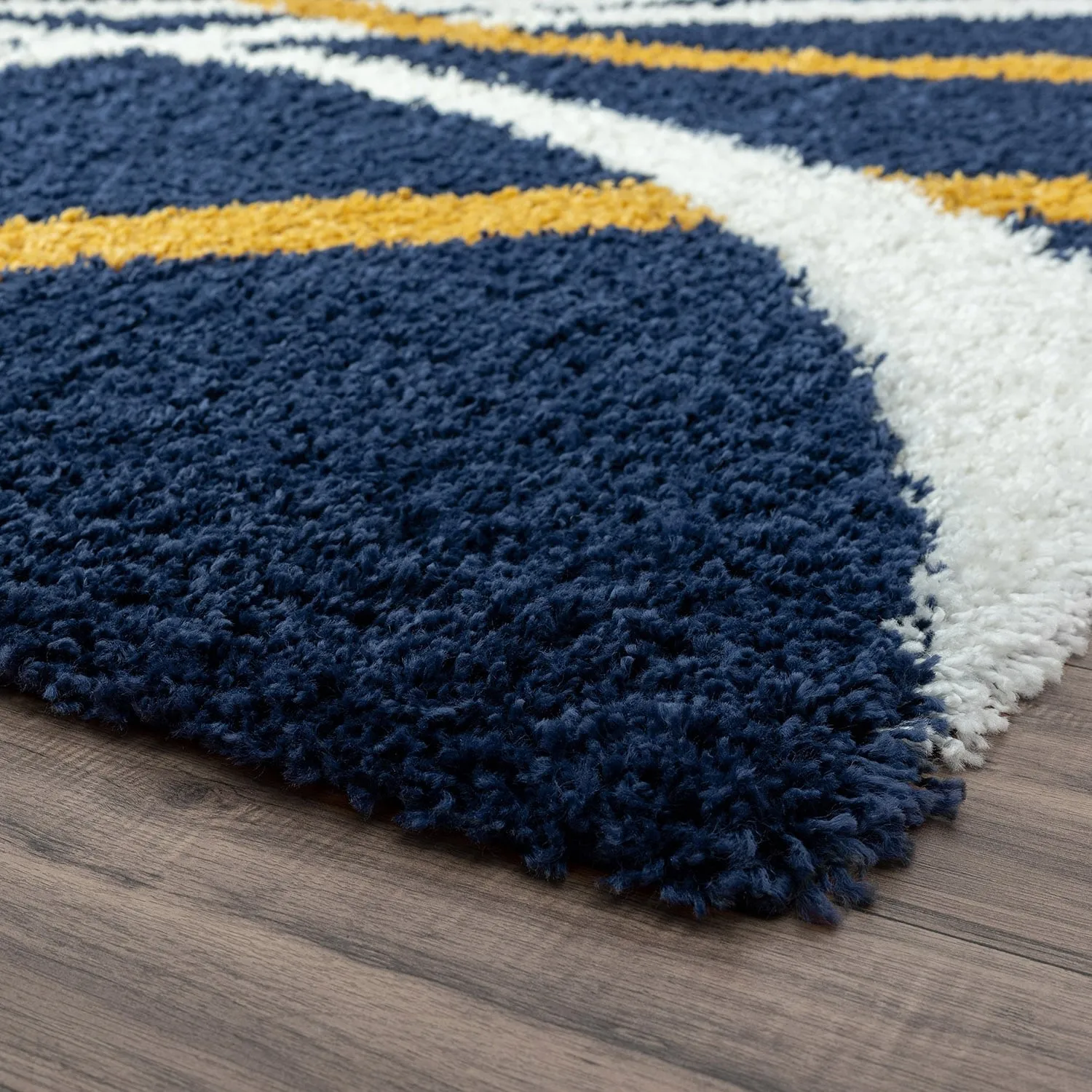 Upscale Shag Modern & Contemporary Abstract Indoor Area Rug