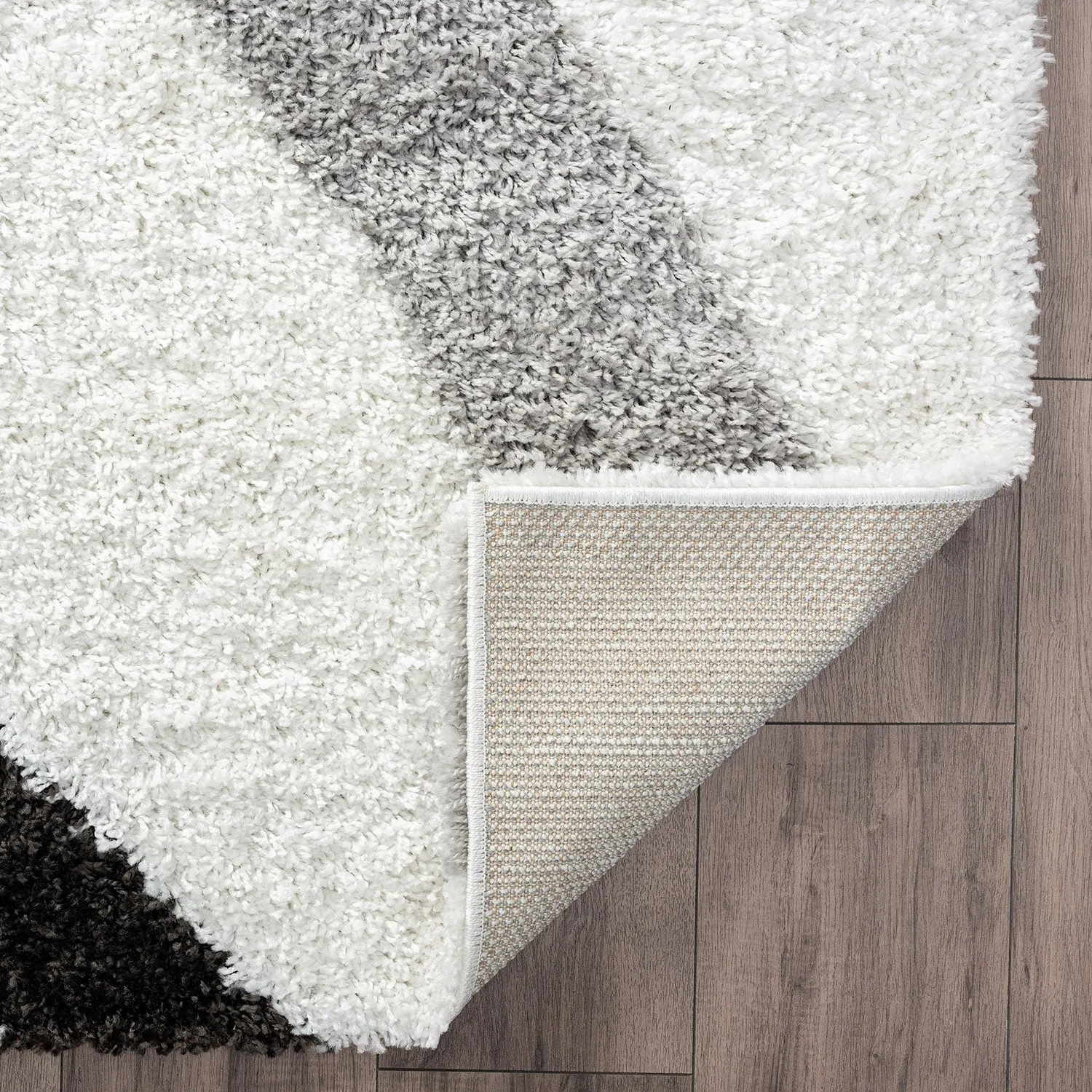 Upscale Shag Modern & Contemporary Abstract Indoor Area Rug