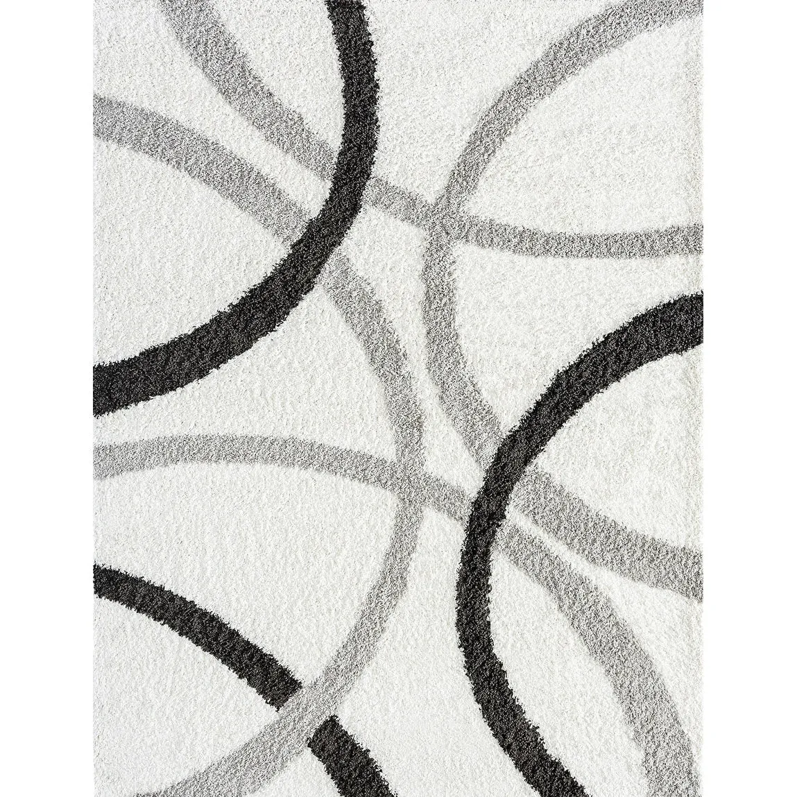 Upscale Shag Modern & Contemporary Abstract Indoor Area Rug