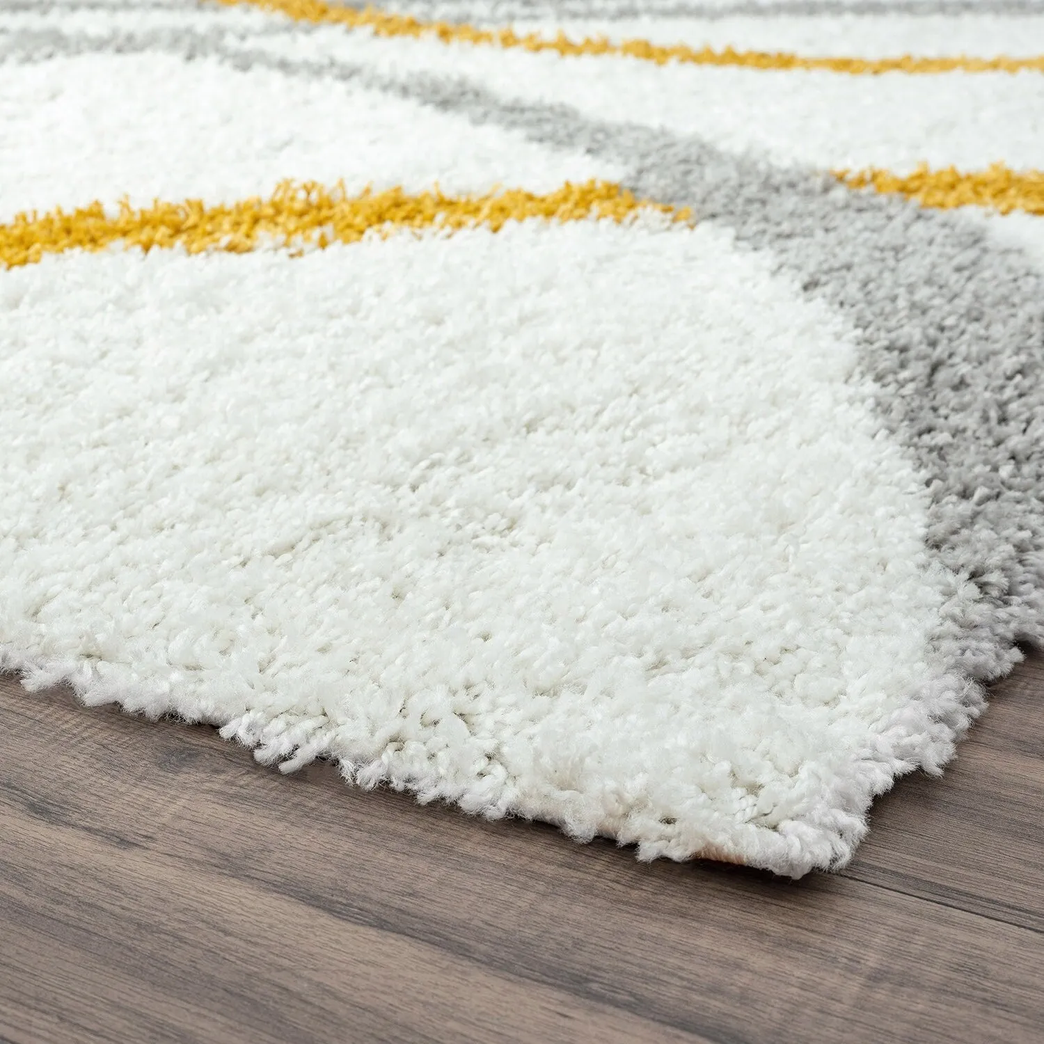 Upscale Shag Modern & Contemporary Abstract Indoor Area Rug
