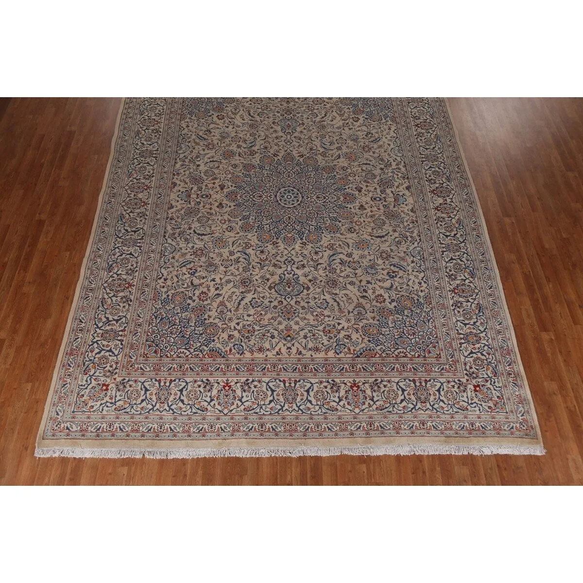 Vintage Traditional Kashmar Persian Area Rug Hand-knotted Wool Carpet - 9'9 x 12'8