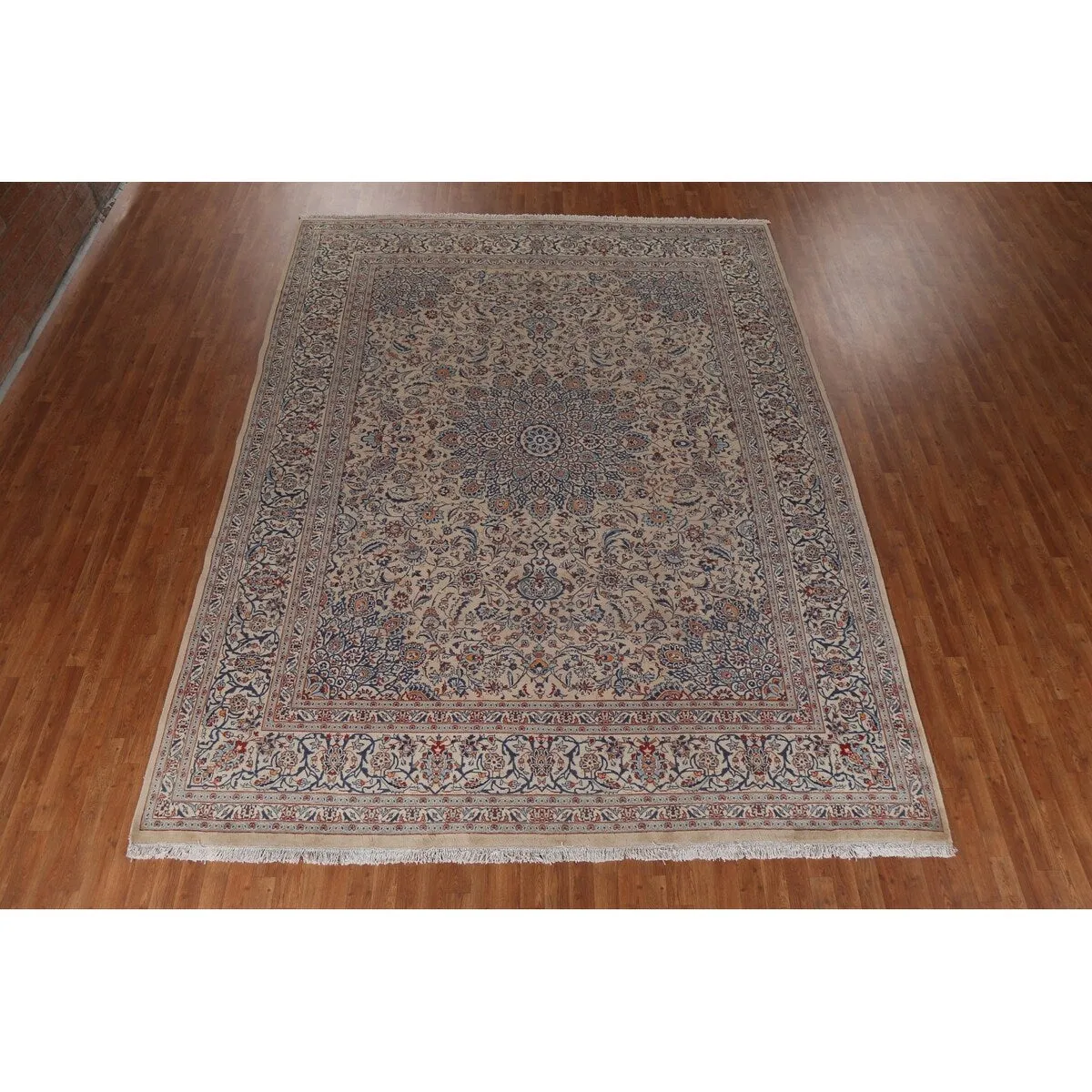 Vintage Traditional Kashmar Persian Area Rug Hand-knotted Wool Carpet - 9'9 x 12'8