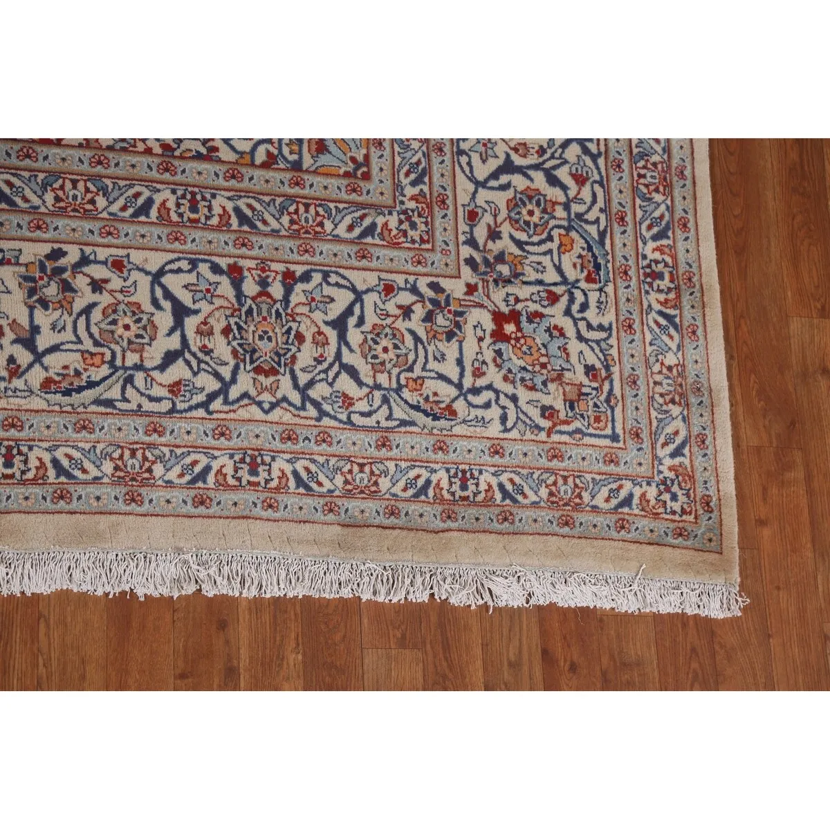 Vintage Traditional Kashmar Persian Area Rug Hand-knotted Wool Carpet - 9'9 x 12'8