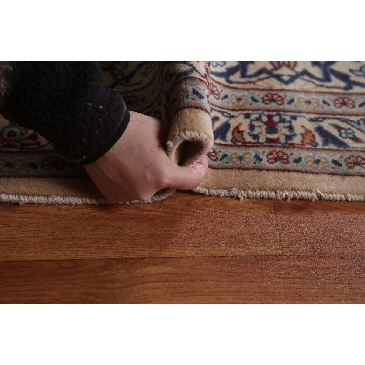 Vintage Traditional Kashmar Persian Area Rug Hand-knotted Wool Carpet - 9'9 x 12'8