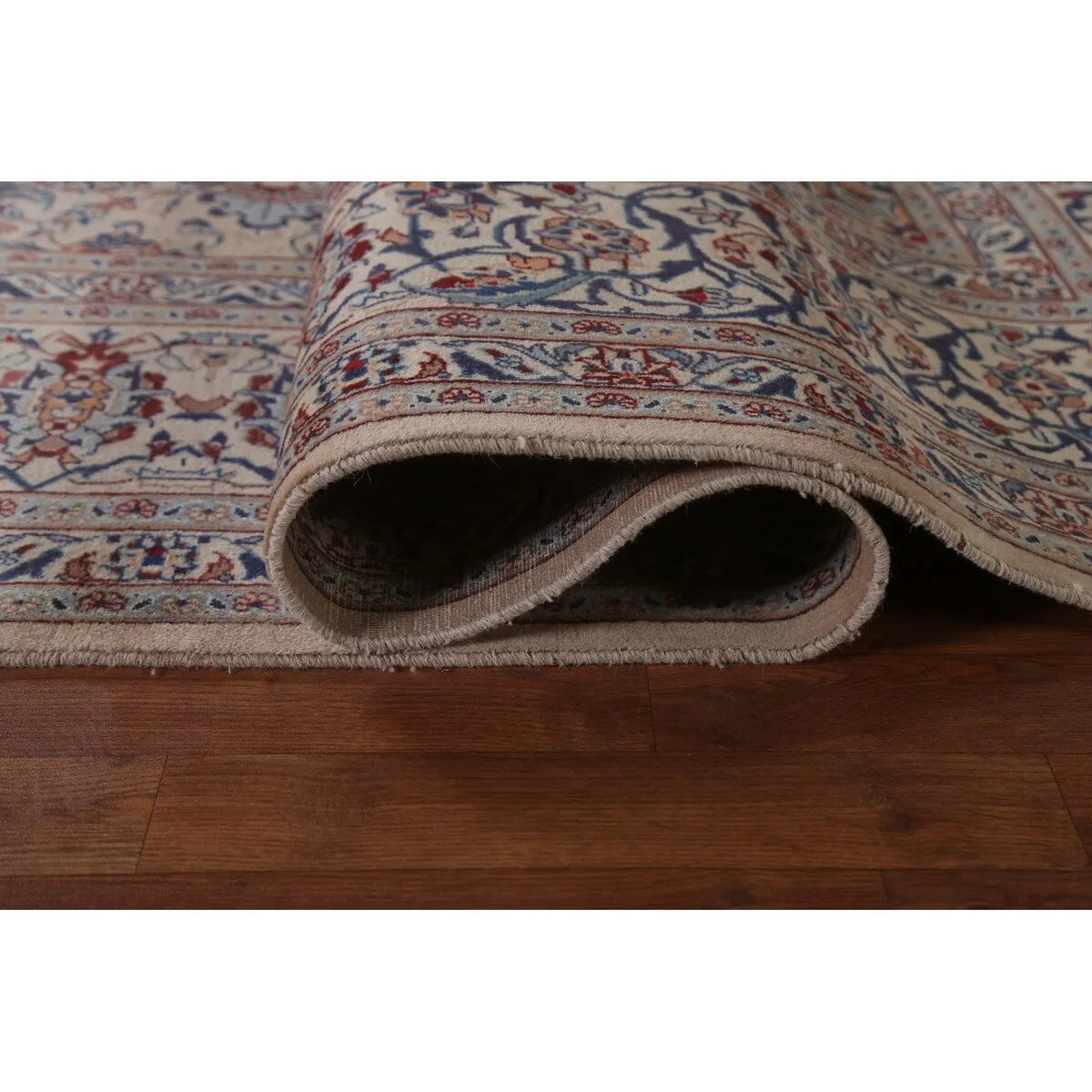 Vintage Traditional Kashmar Persian Area Rug Hand-knotted Wool Carpet - 9'9 x 12'8